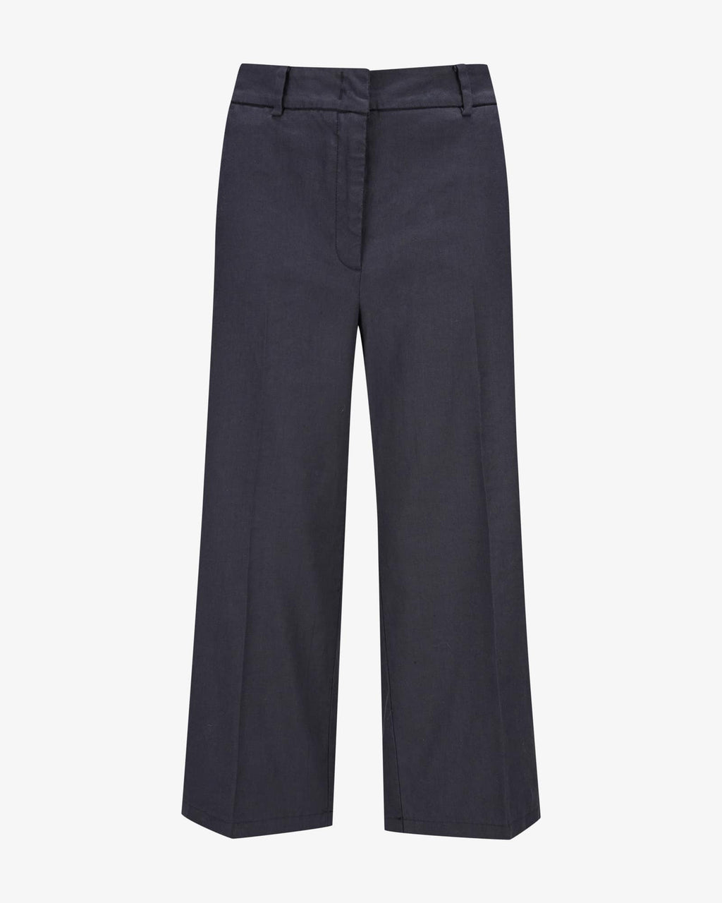 Pantalon en lin California noir et bleu