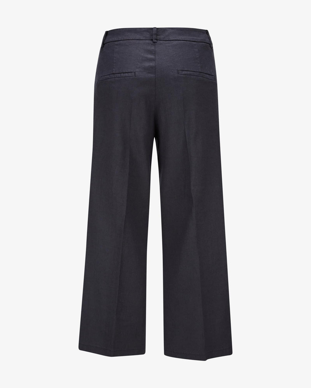 Pantalon en lin California noir et bleu