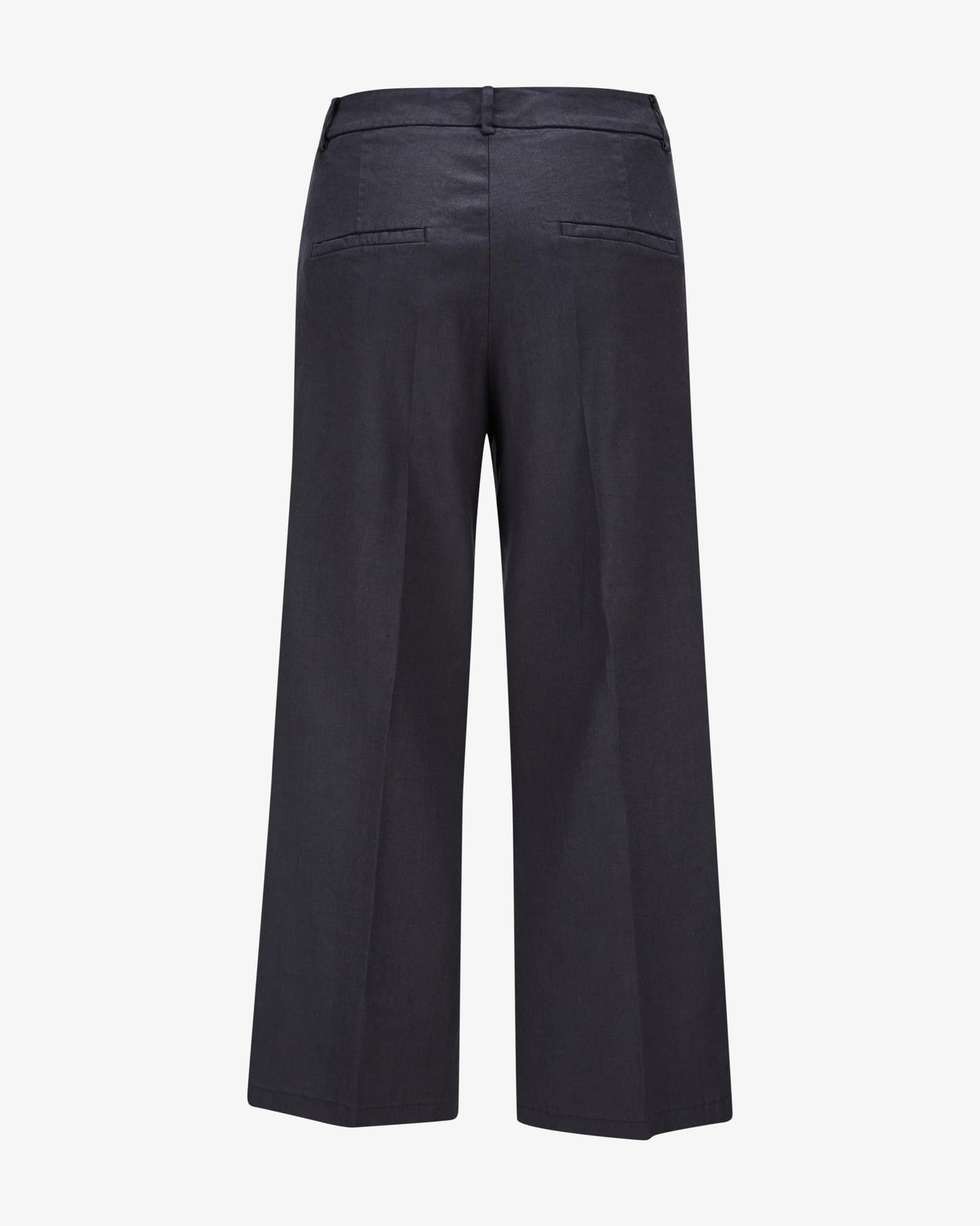 Pantalon en lin California noir et bleu