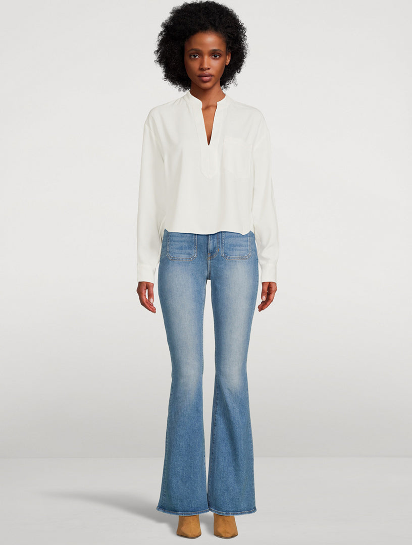 Veronica Beard Beverly High Rise Skinny Flare Jeans
