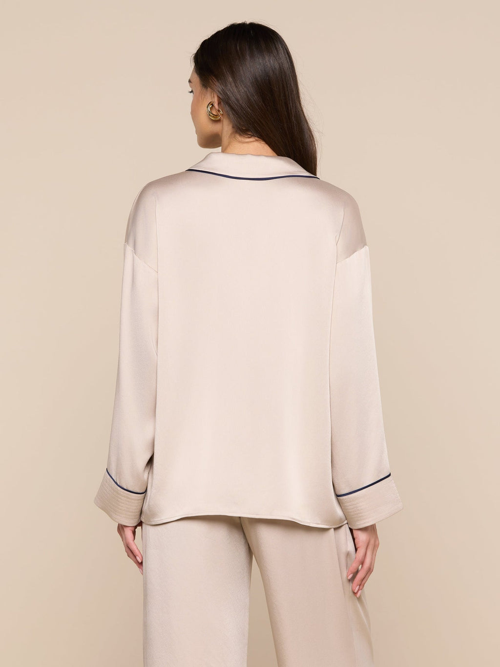 L’agence Mara Lapel Relaxed Blouse