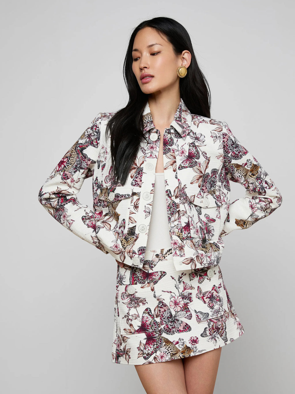 L'Agence Nyx Cropped Jacket