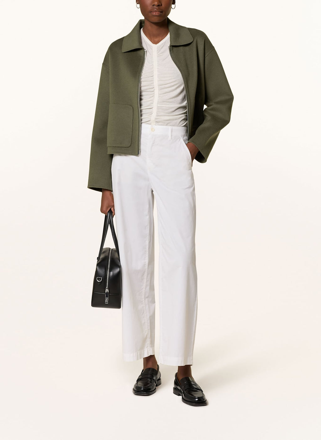 Raffaello Rossi Yuki Cotton Pant White