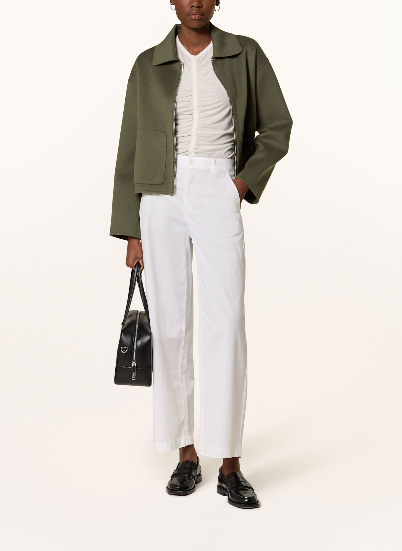 Raffaello Rossi Yuki Cotton Pant White