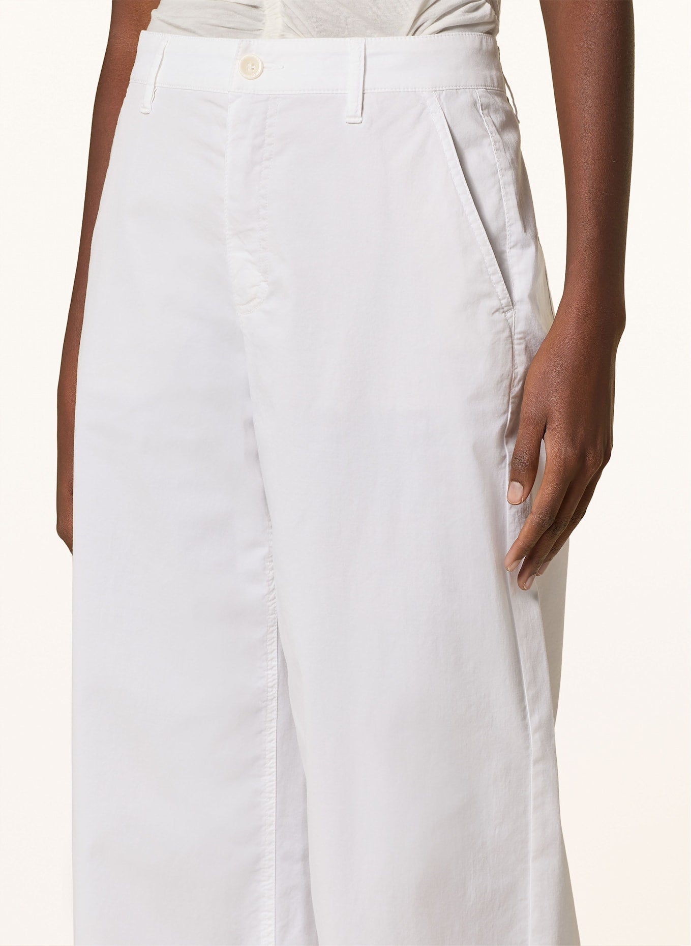 Raffaello Rossi Yuki Cotton Pant White