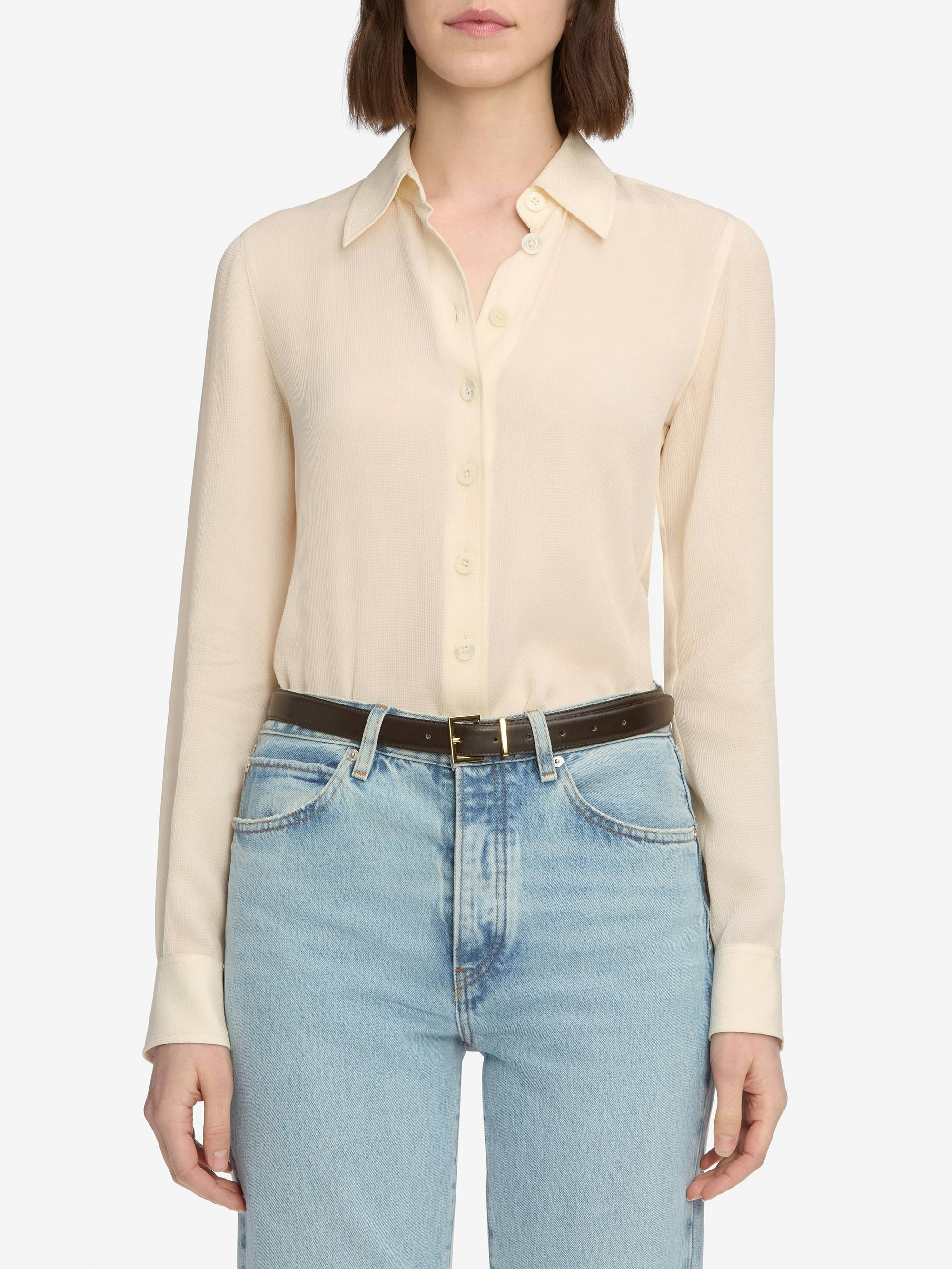 Frame The Textured Woven Button Shirt