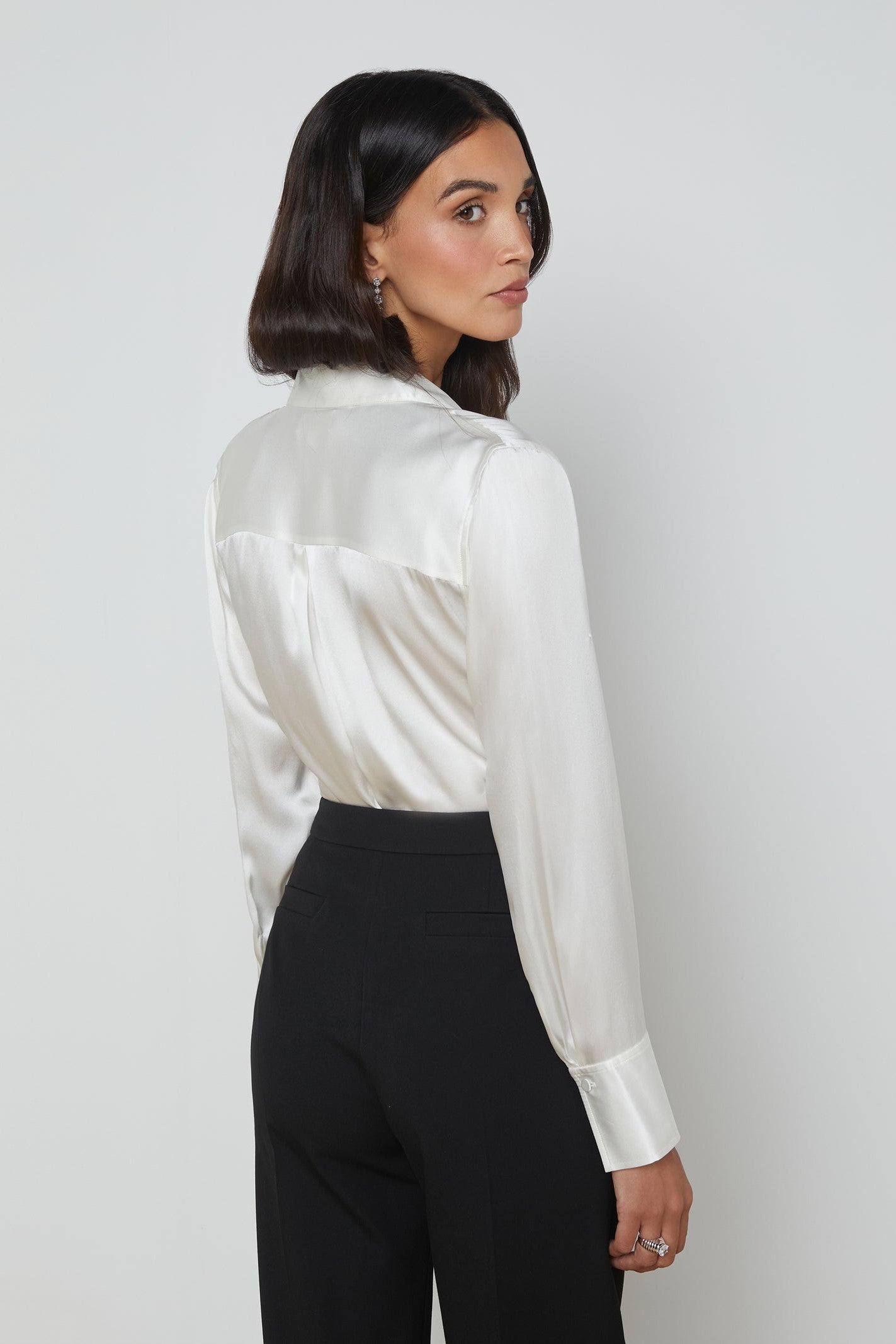 L'Agence Divya Silk Shirt