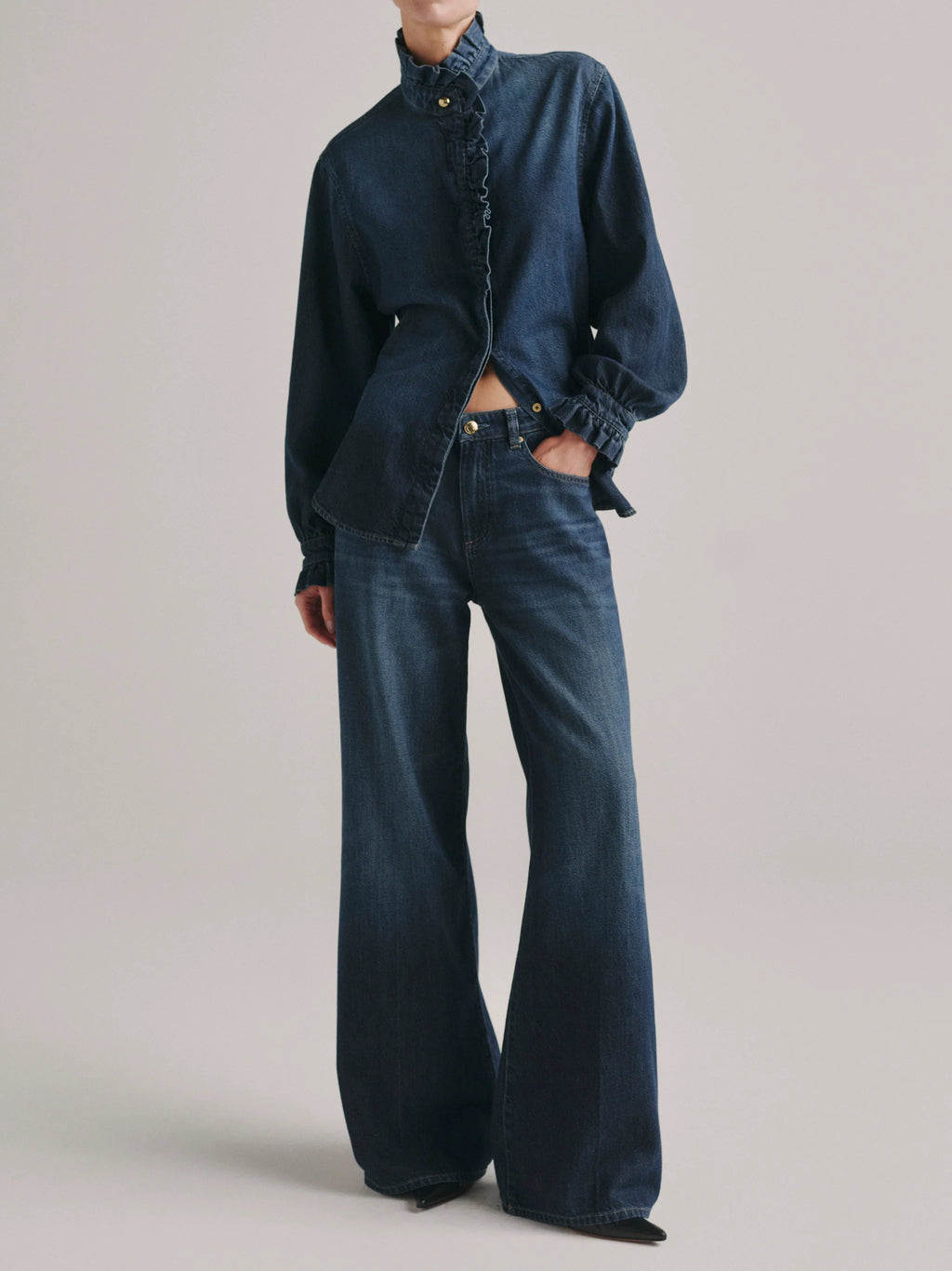 DL1961 Jean Alex coupe ample à jambes larges taille mi-haute 32"