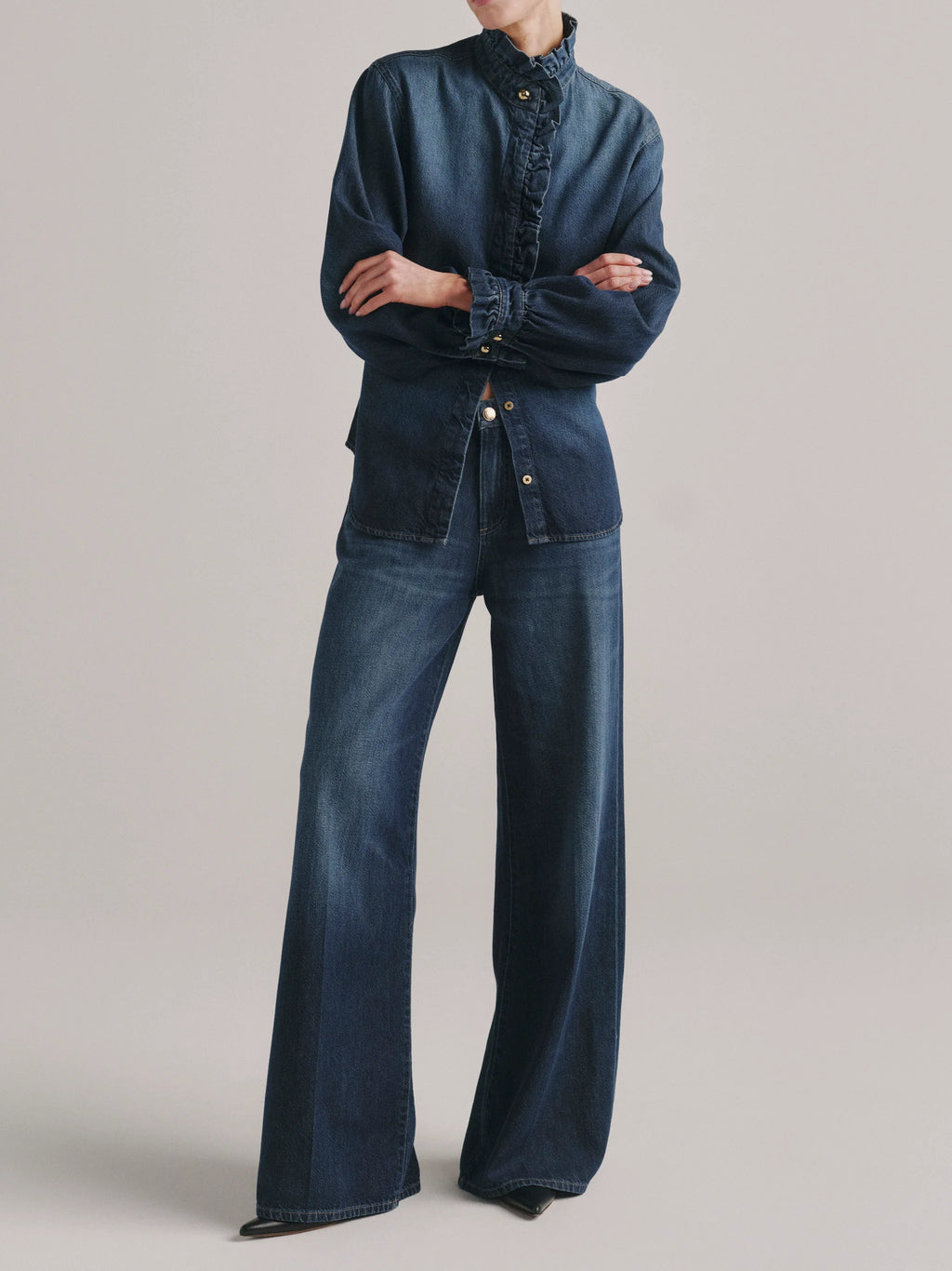 DL1961 Jean Alex coupe ample à jambes larges taille mi-haute 32"