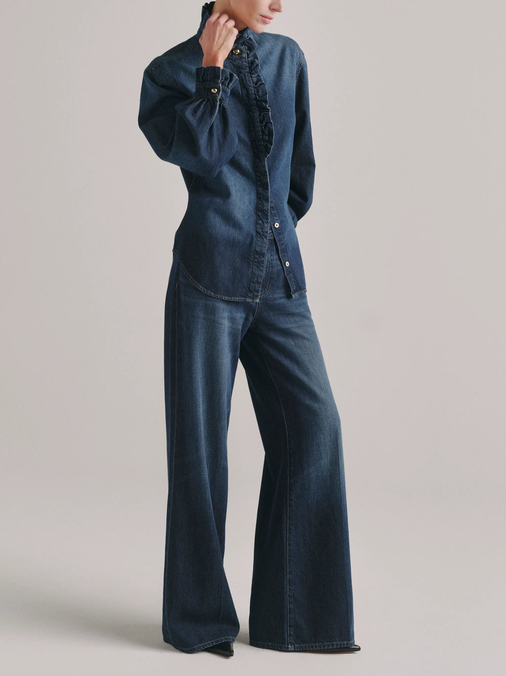 DL1961 Jean Alex coupe ample à jambes larges taille mi-haute 32"