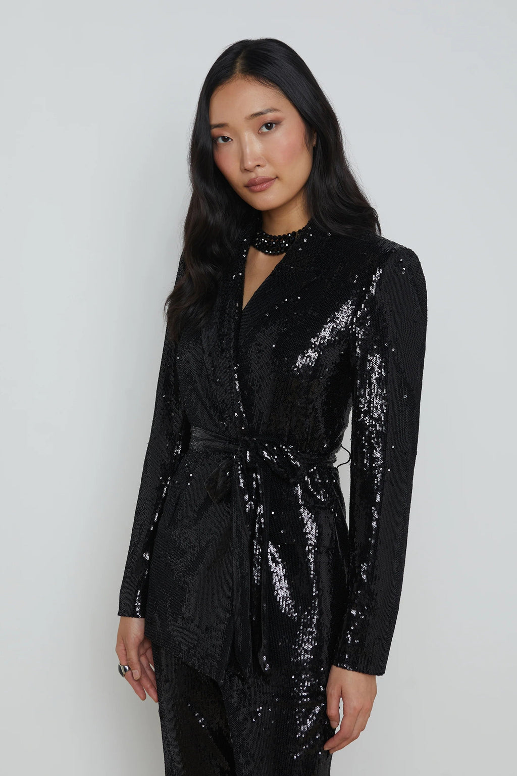 Blazer ceinturé à enrouler de l'Agence Jordana