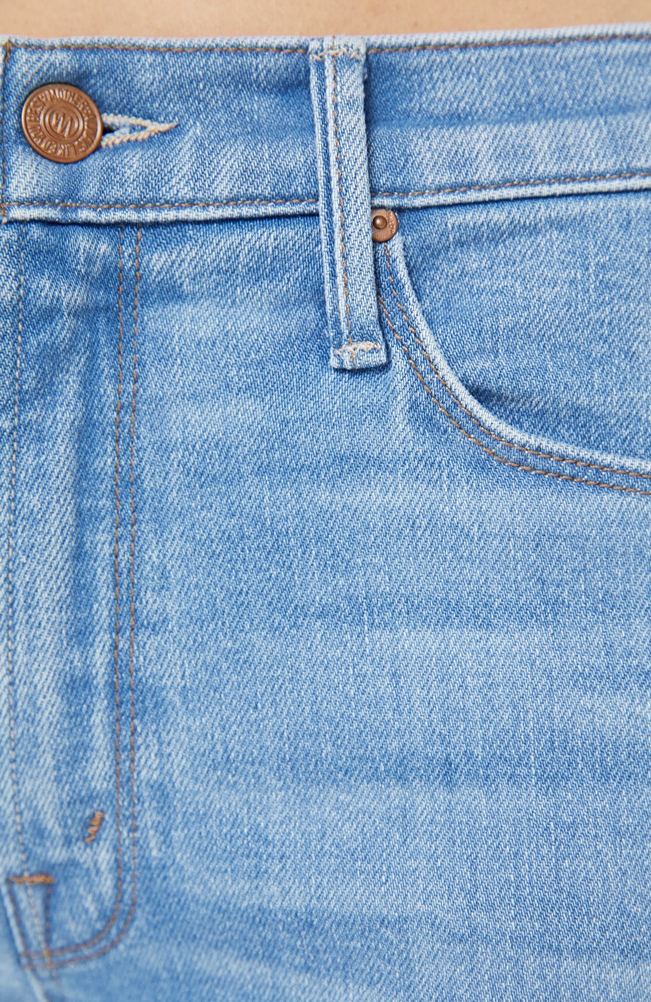 Mother The Mid Rise Dazzler Jean Crop Fray Satisfy Your Cravings