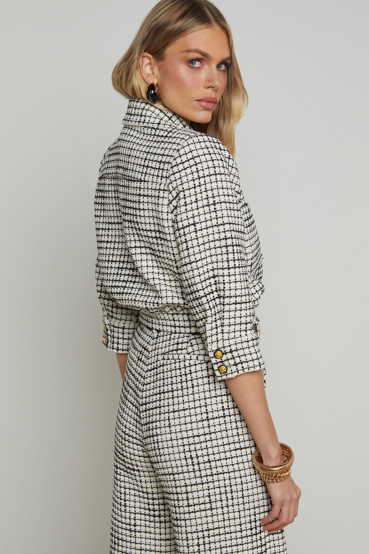 L'Agence Jia Tweed Jacket