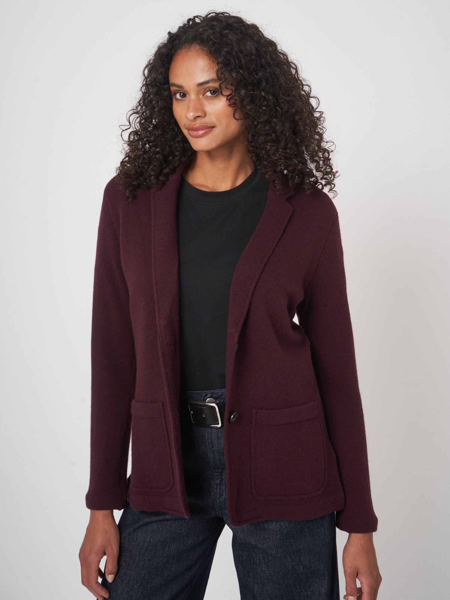 Blazer en laine tricotée douce Repeat