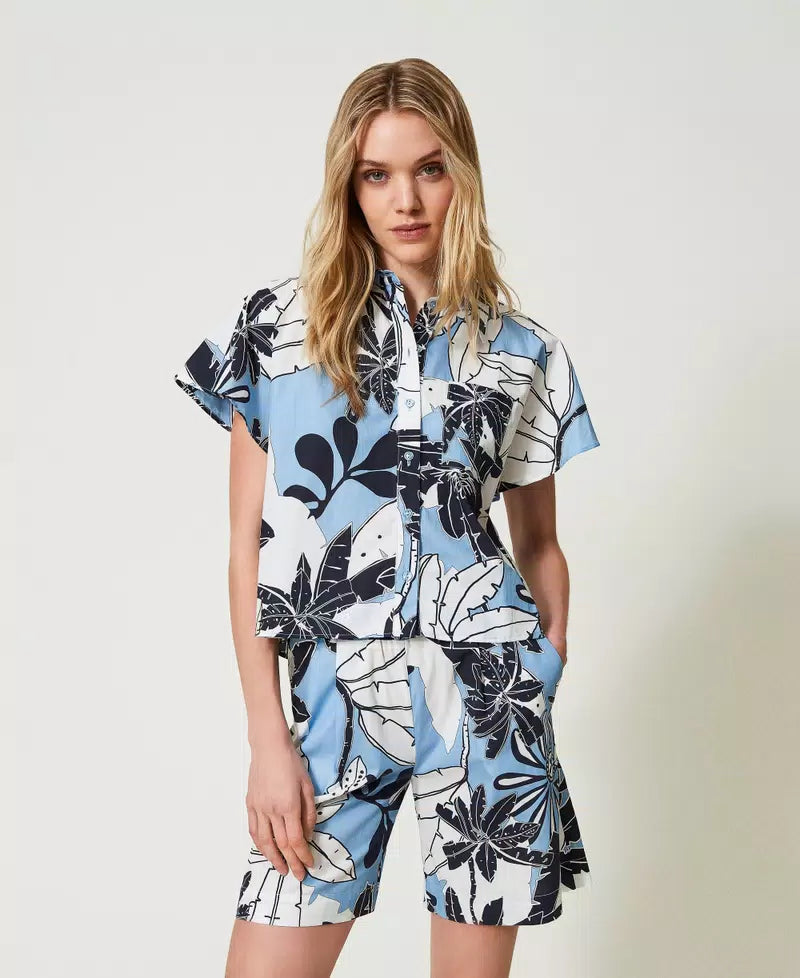 Short imprimé en popeline Twinset