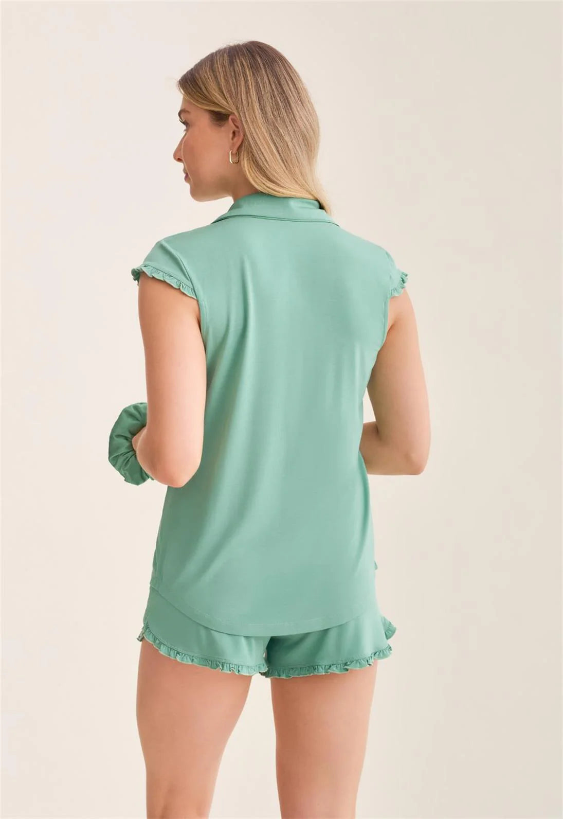 Fleur't Shortie Pj Set with scrunchie