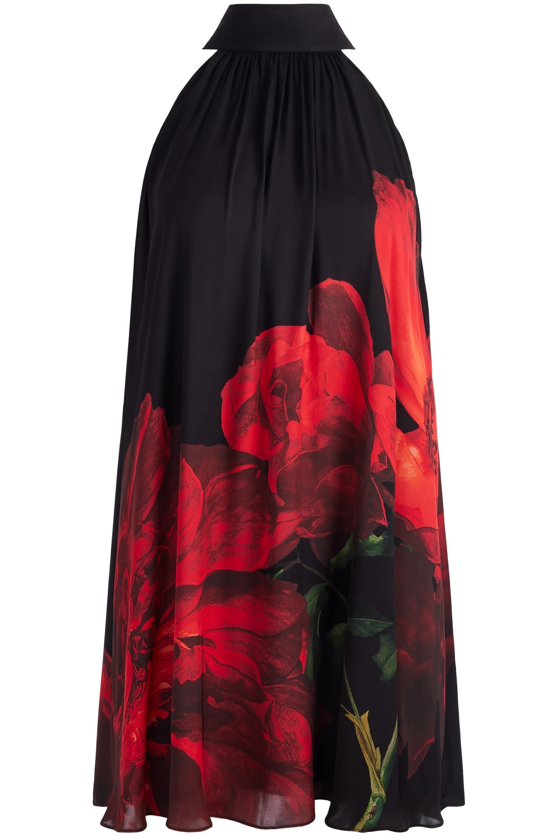 Robe mini trapèze à col halter à nouer Corine d'Alice & Olivia