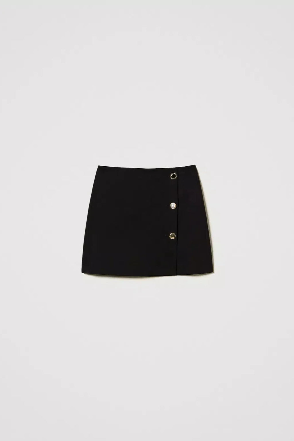 Jupe mini Twinset avec boutons en bijou