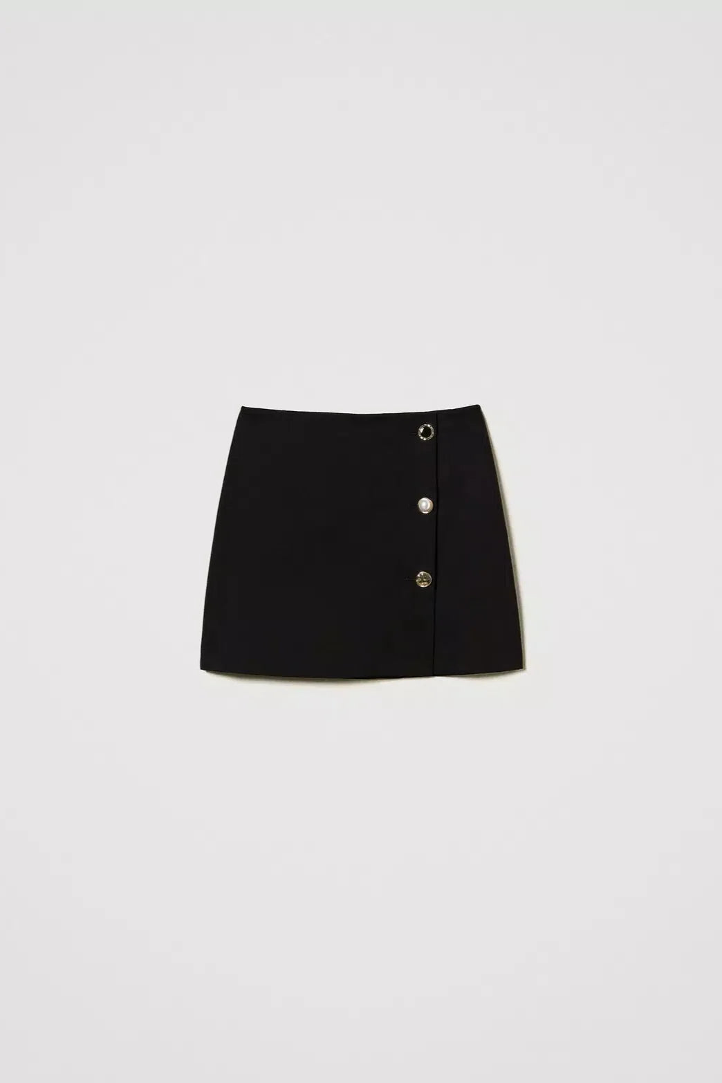 Jupe mini Twinset avec boutons en bijou