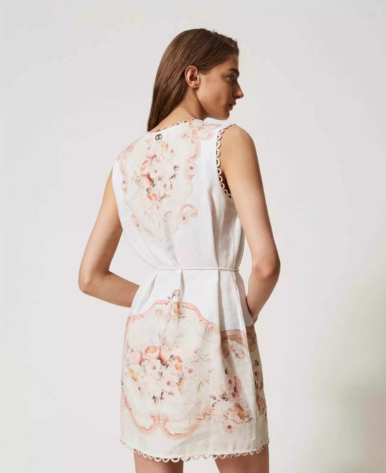 Twinset Short Linen Dress