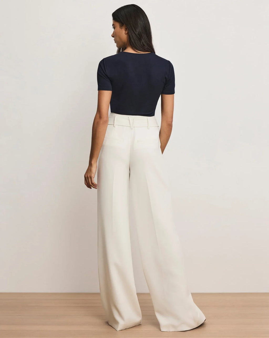 Veronica Beard Tai Belted Wide-Leg Pant