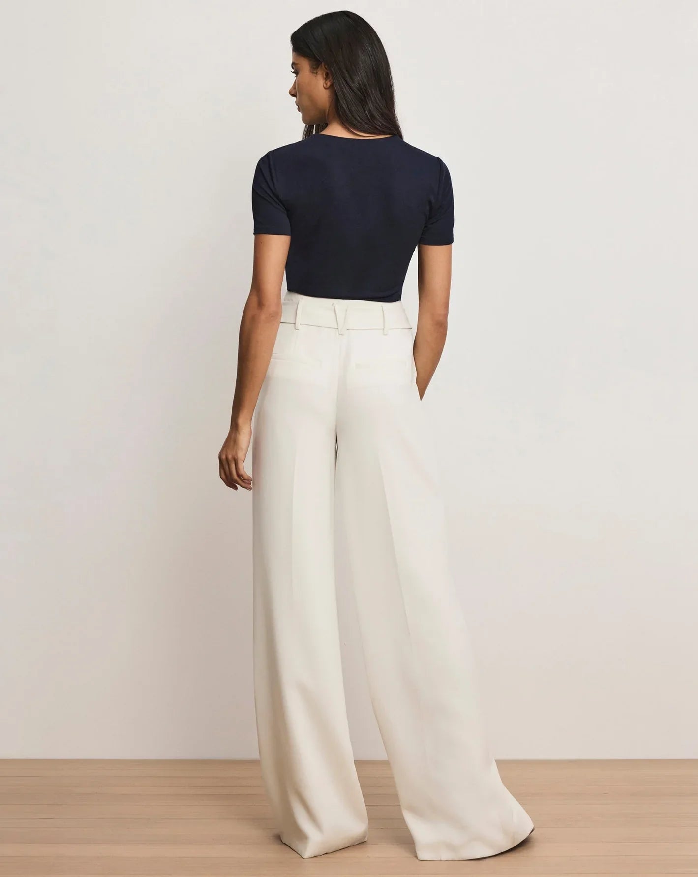 Veronica Beard Tai Belted Wide-Leg Pant