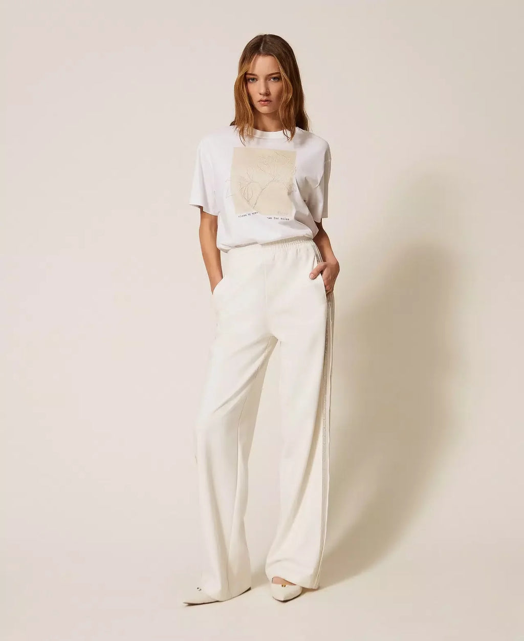 Twinset Recycled Crepe de Chine Trousers
