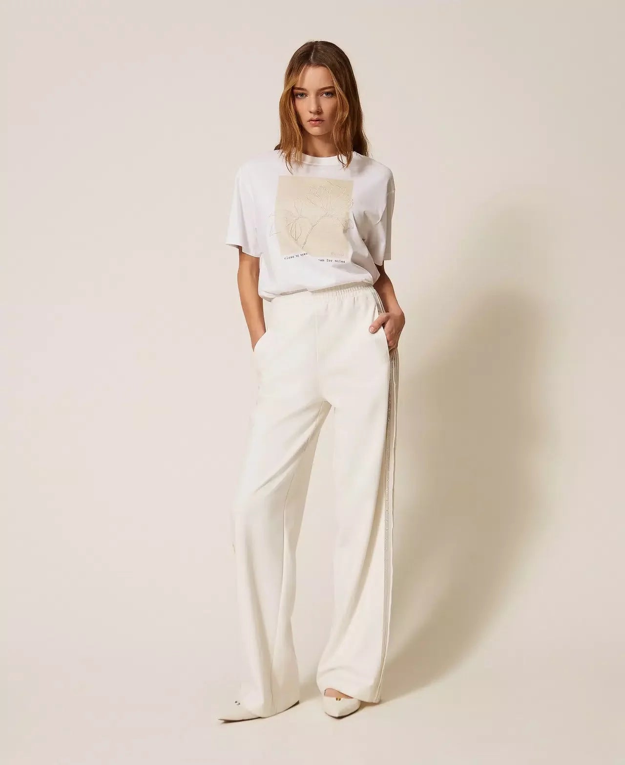 Twinset Recycled Crepe de Chine Trousers