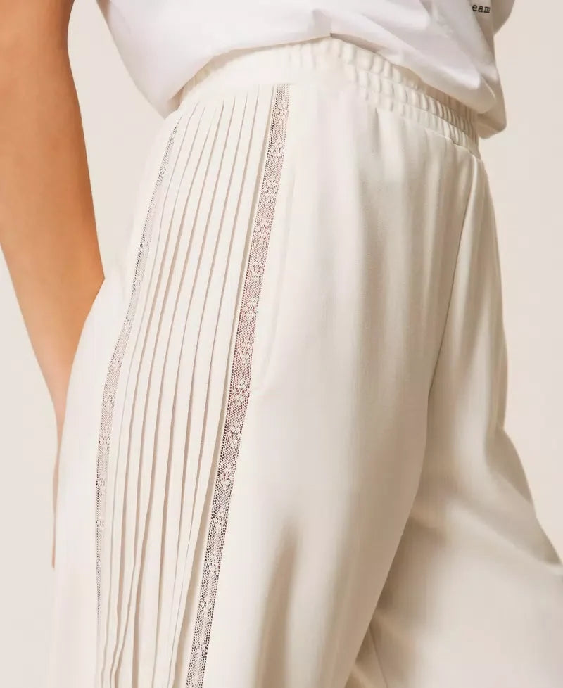 Twinset Recycled Crepe de Chine Trousers