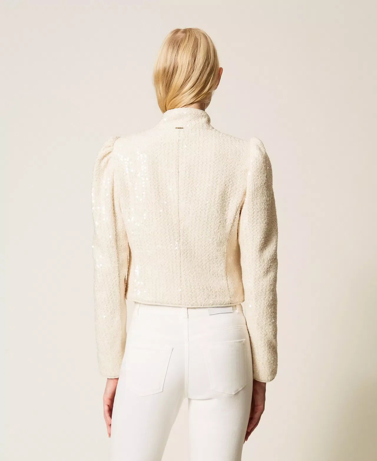 Twinset Boucle Jacket With Sequins