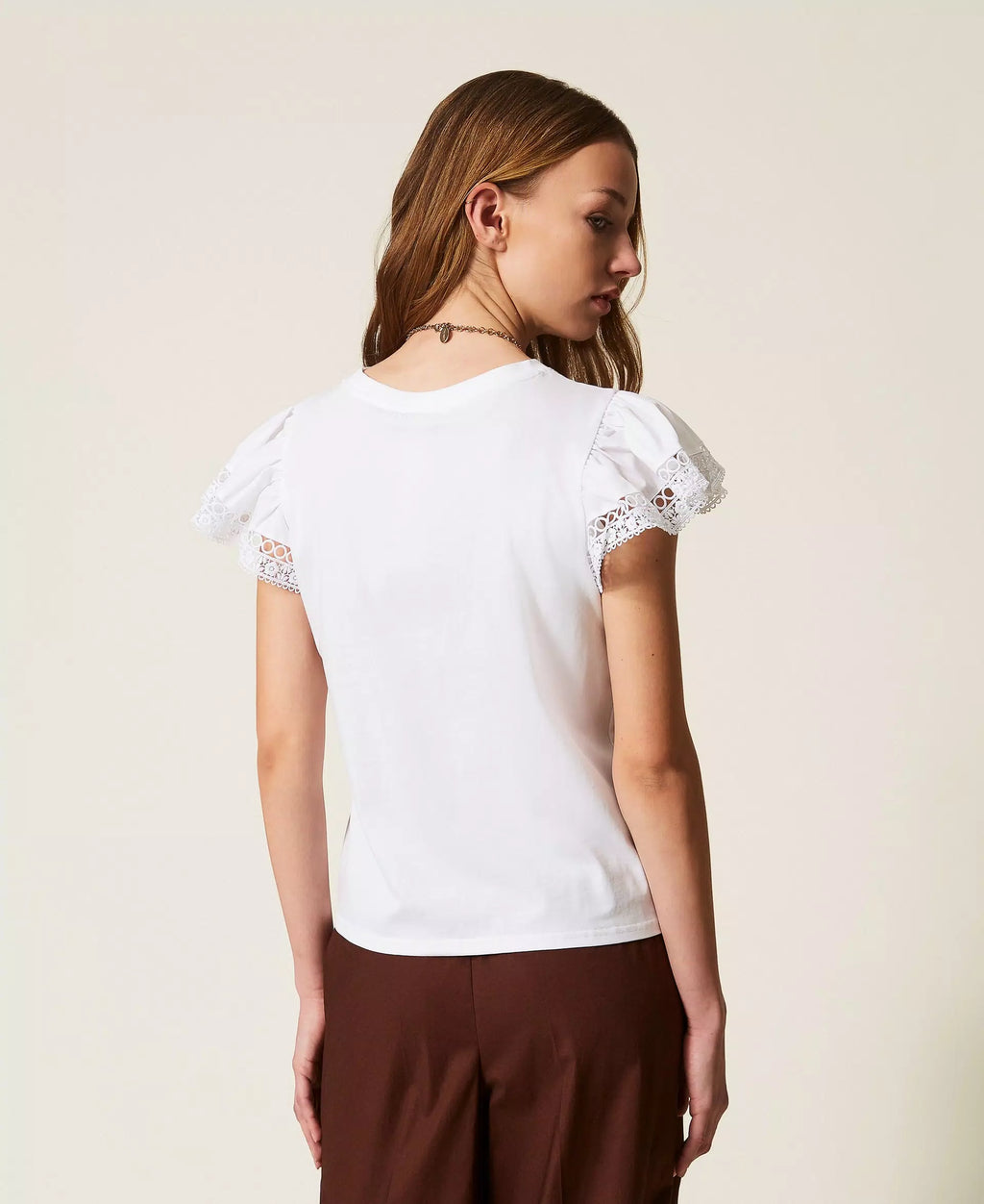 Twinset Regular Fit T-shirt With Lace