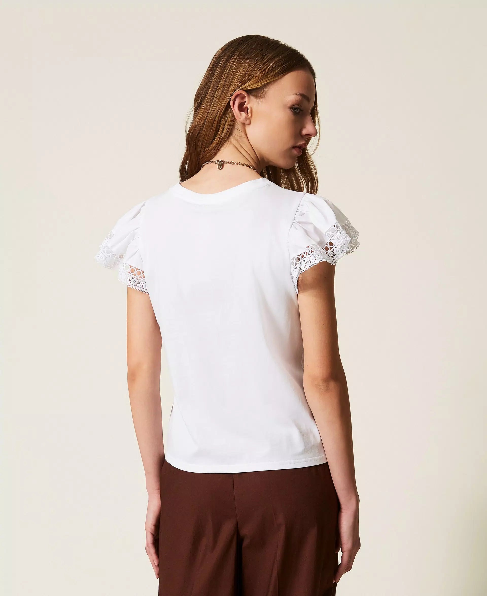 Twinset Regular Fit T-shirt With Lace