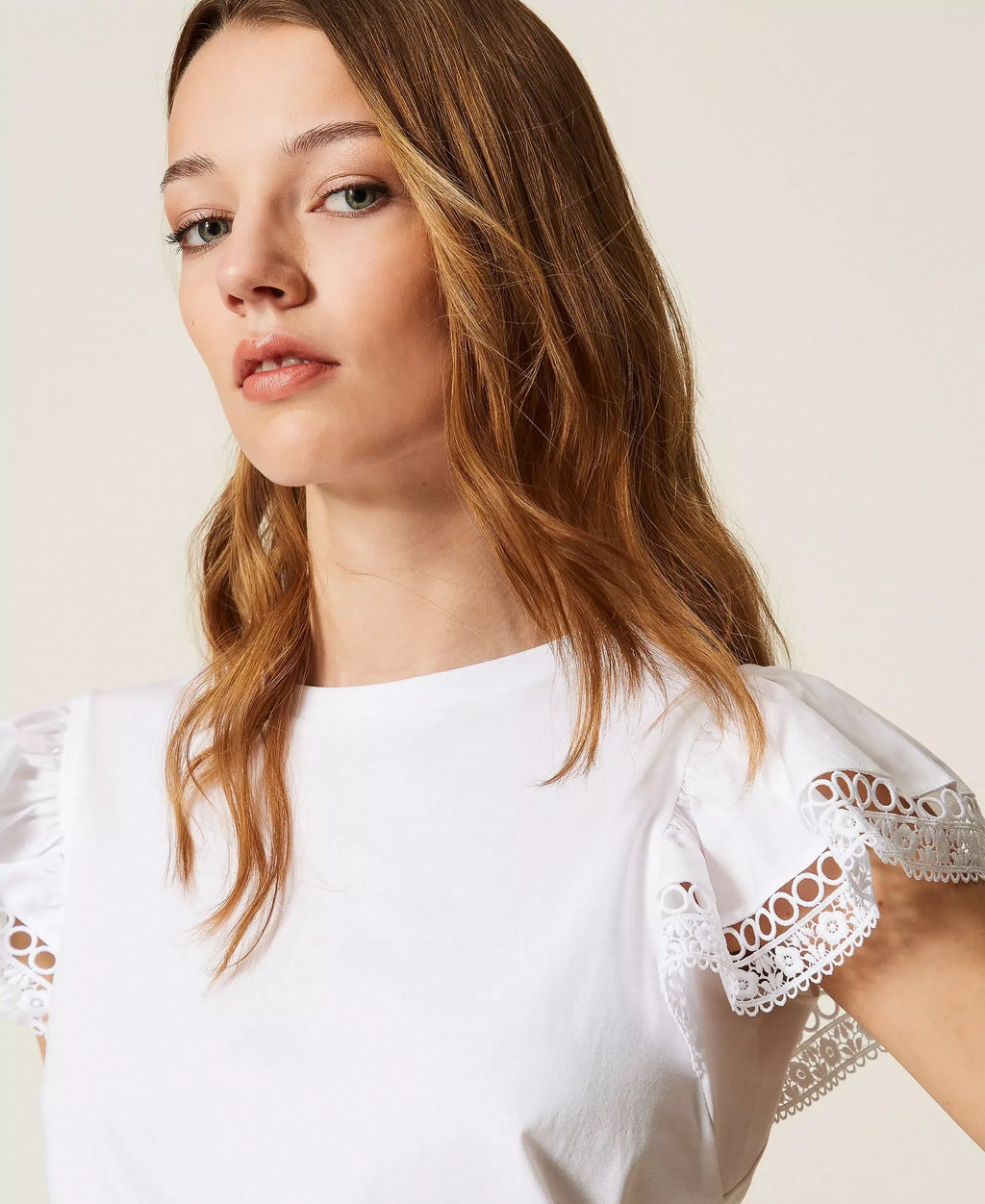Twinset Regular Fit T-shirt With Lace