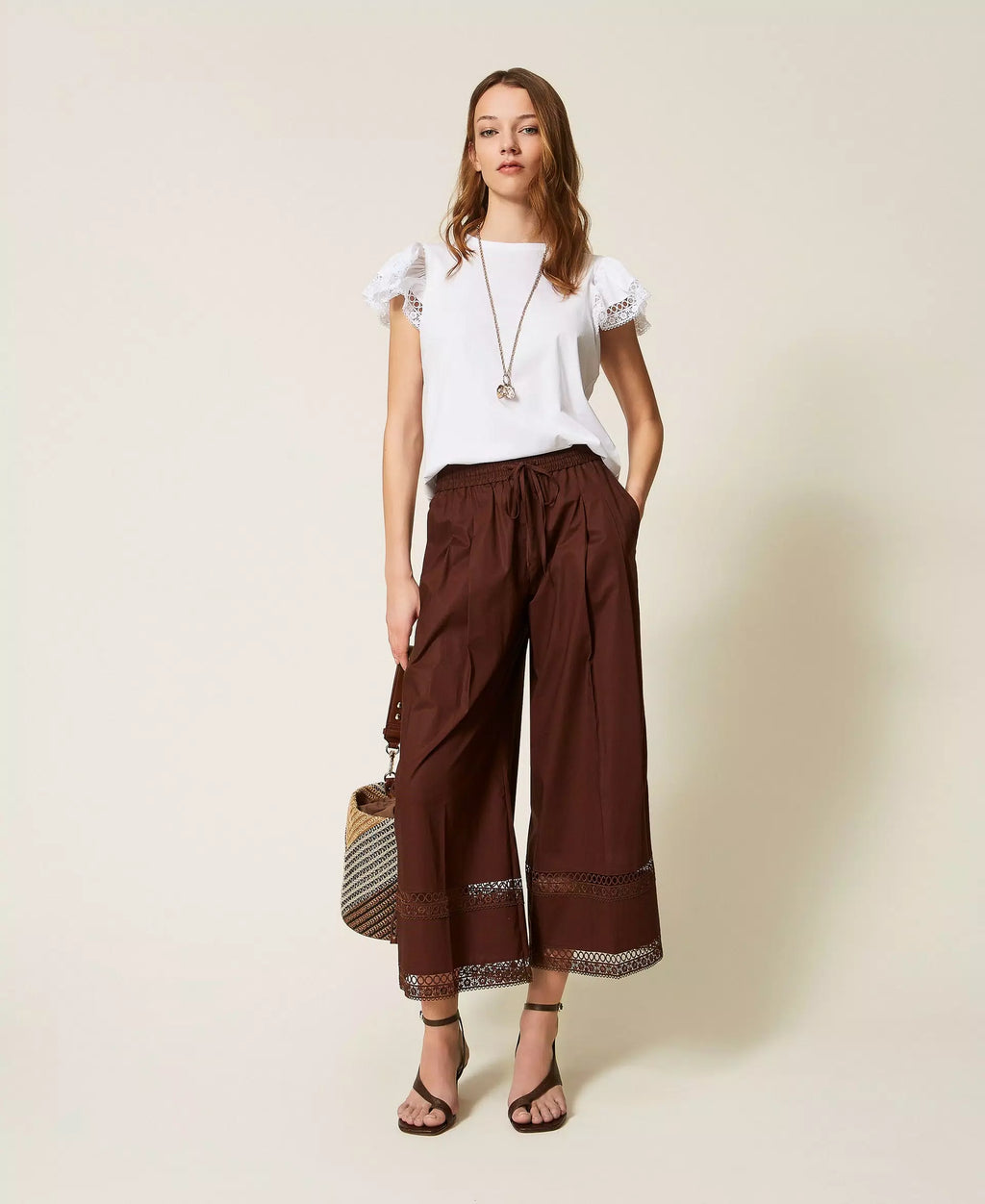 Twinset Regular Fit T-shirt With Lace