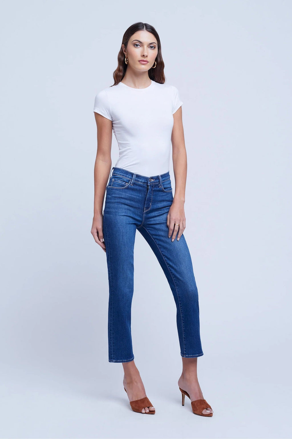 L'Agence Alexia Jean Cropped Cigarette