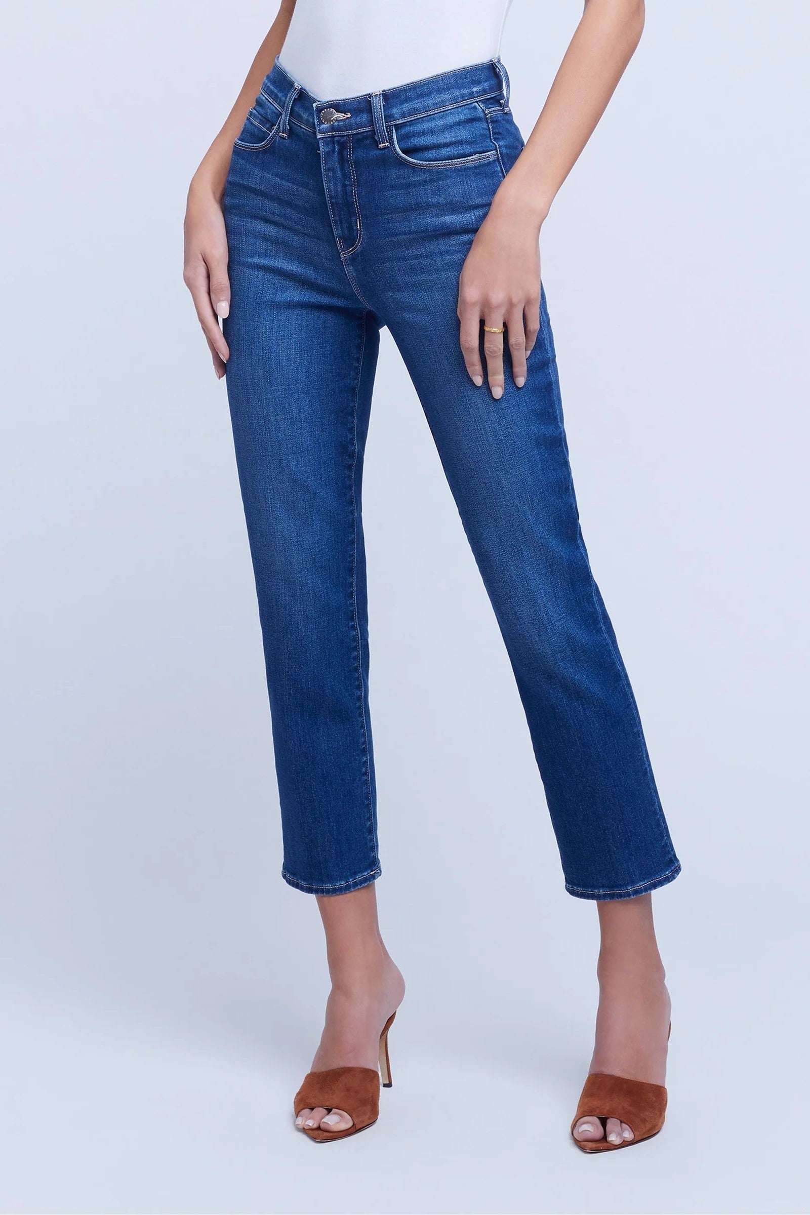 L'Agence Alexia Jean Cropped Cigarette