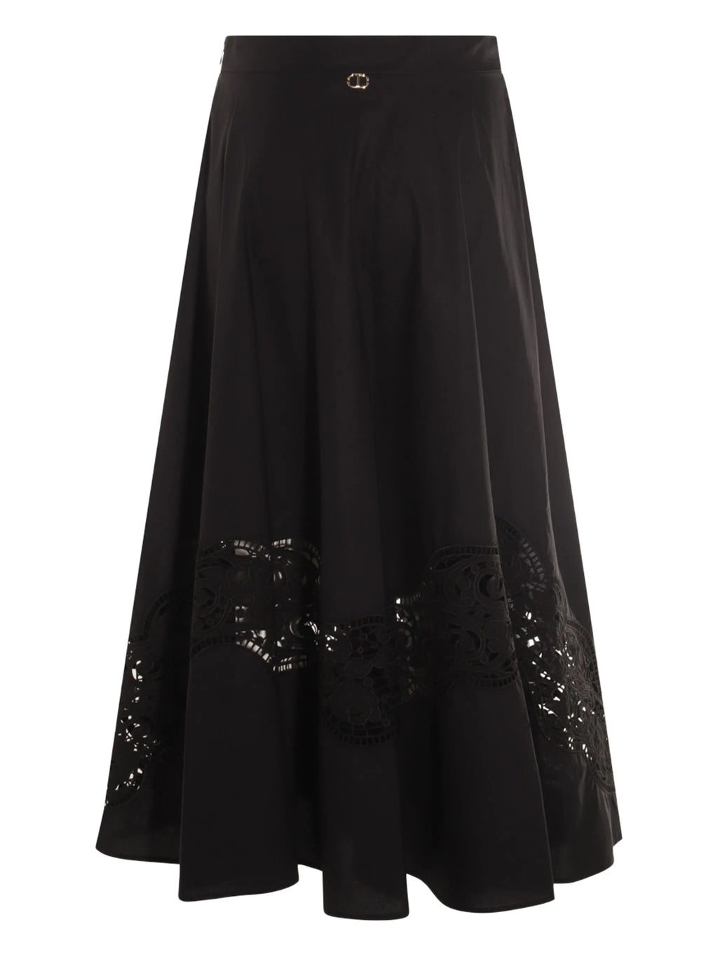 Jupe Longue Twinset En Popeline Broderie Anglaise