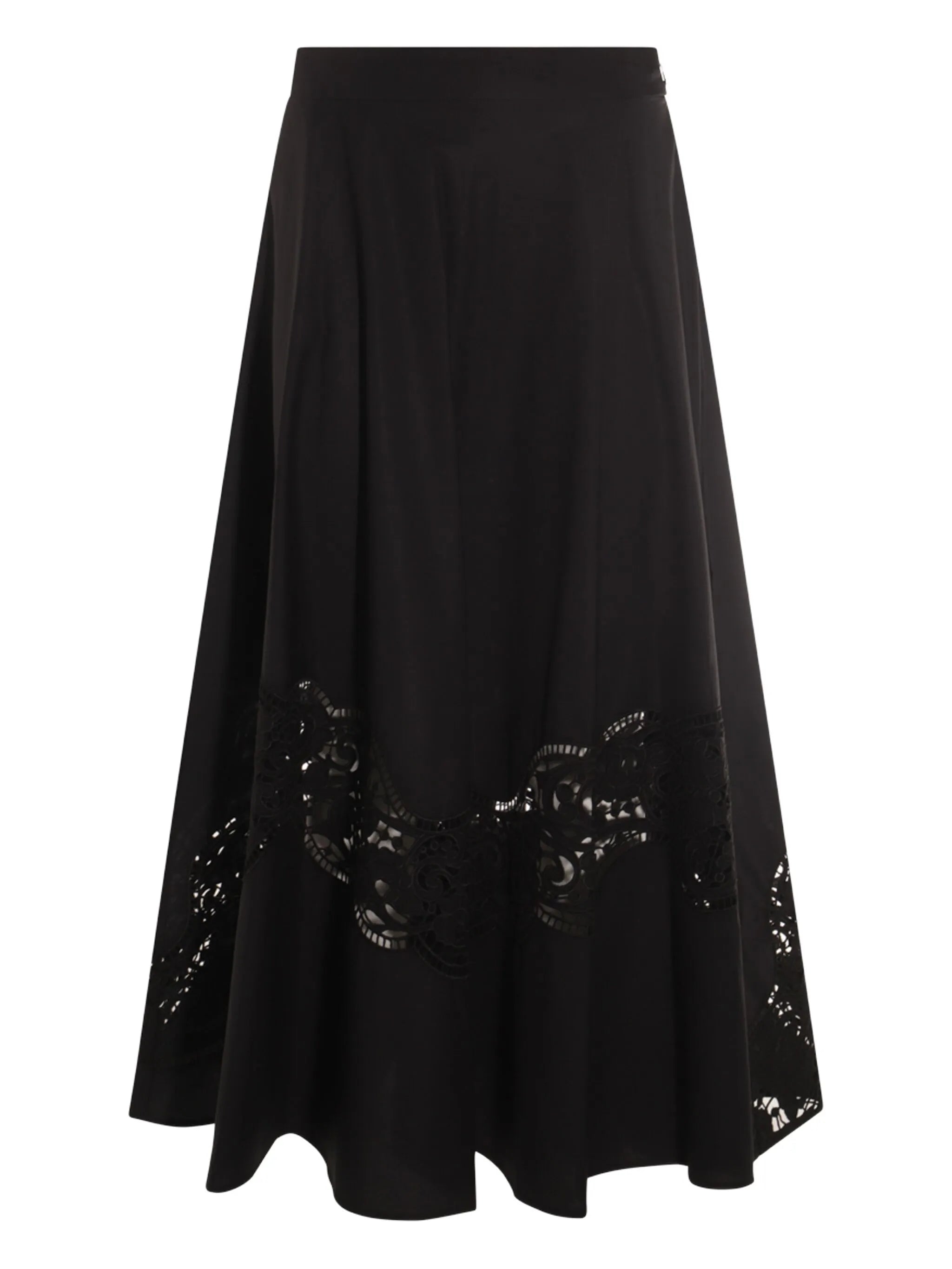 Jupe Longue Twinset En Popeline Broderie Anglaise