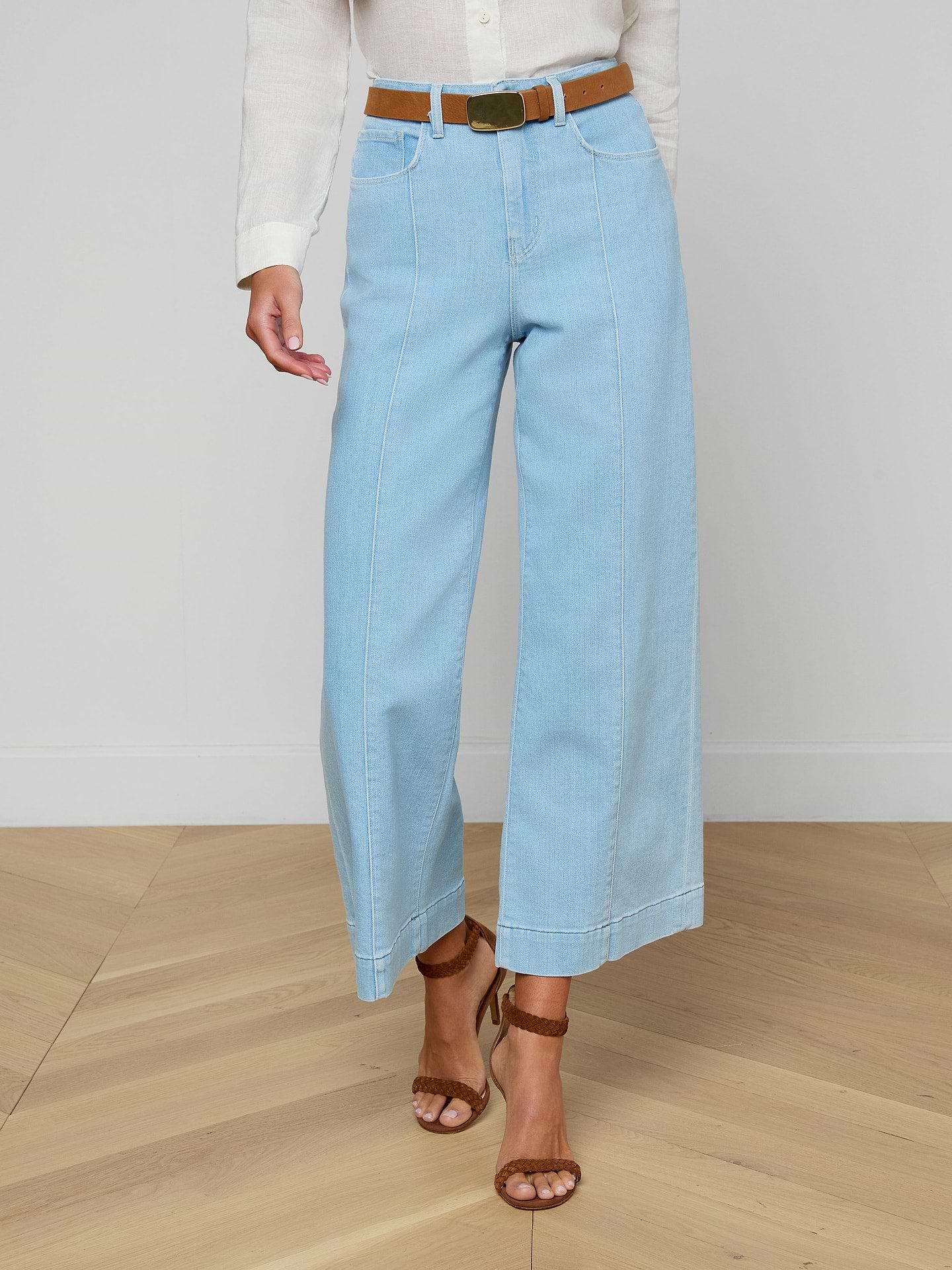 L'Agence Houston HR Crop Seam Wide Bayridge