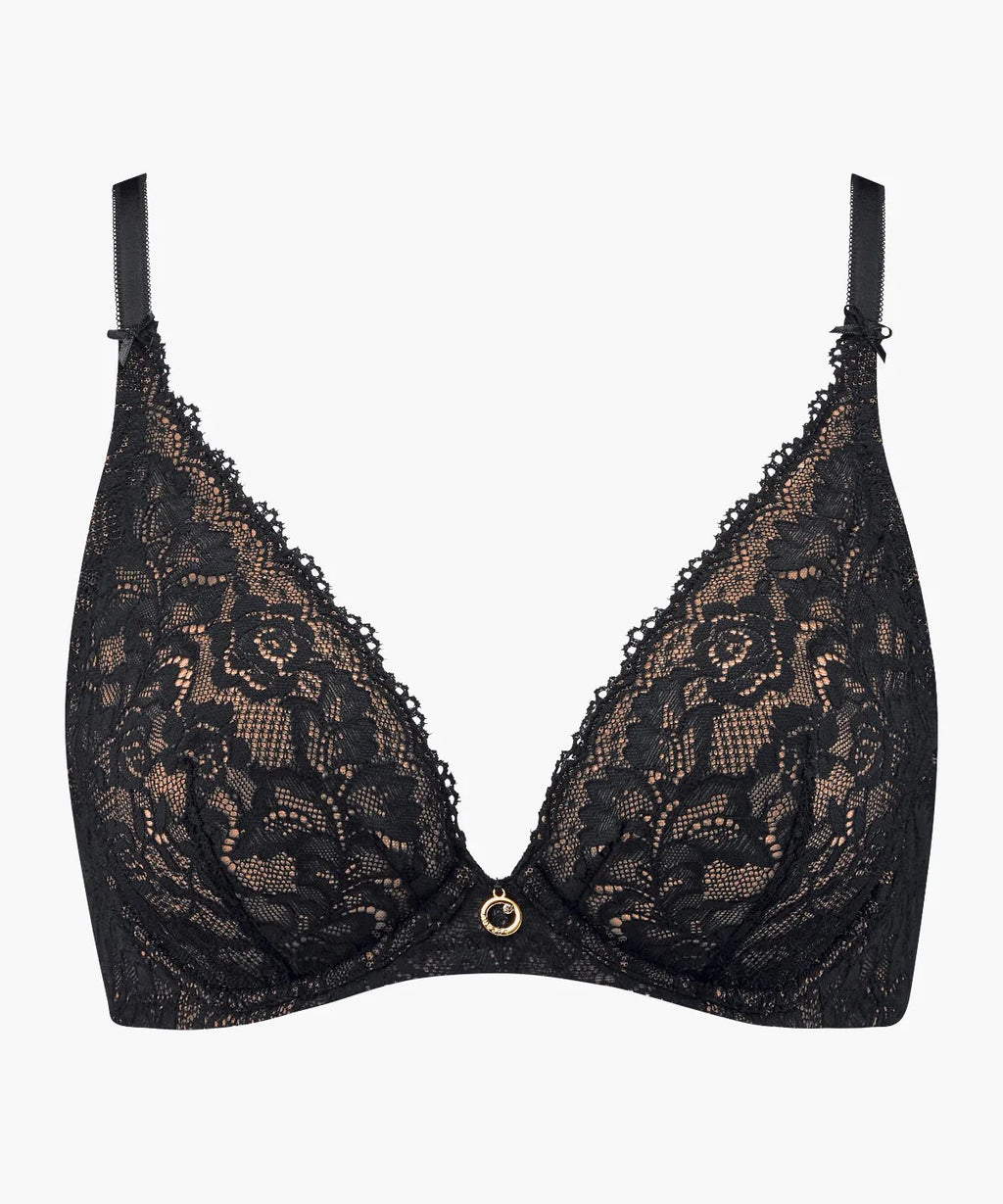 Aubade Underwired triangle bra Black