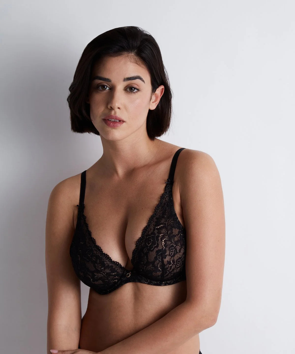 Aubade Underwired triangle bra Black