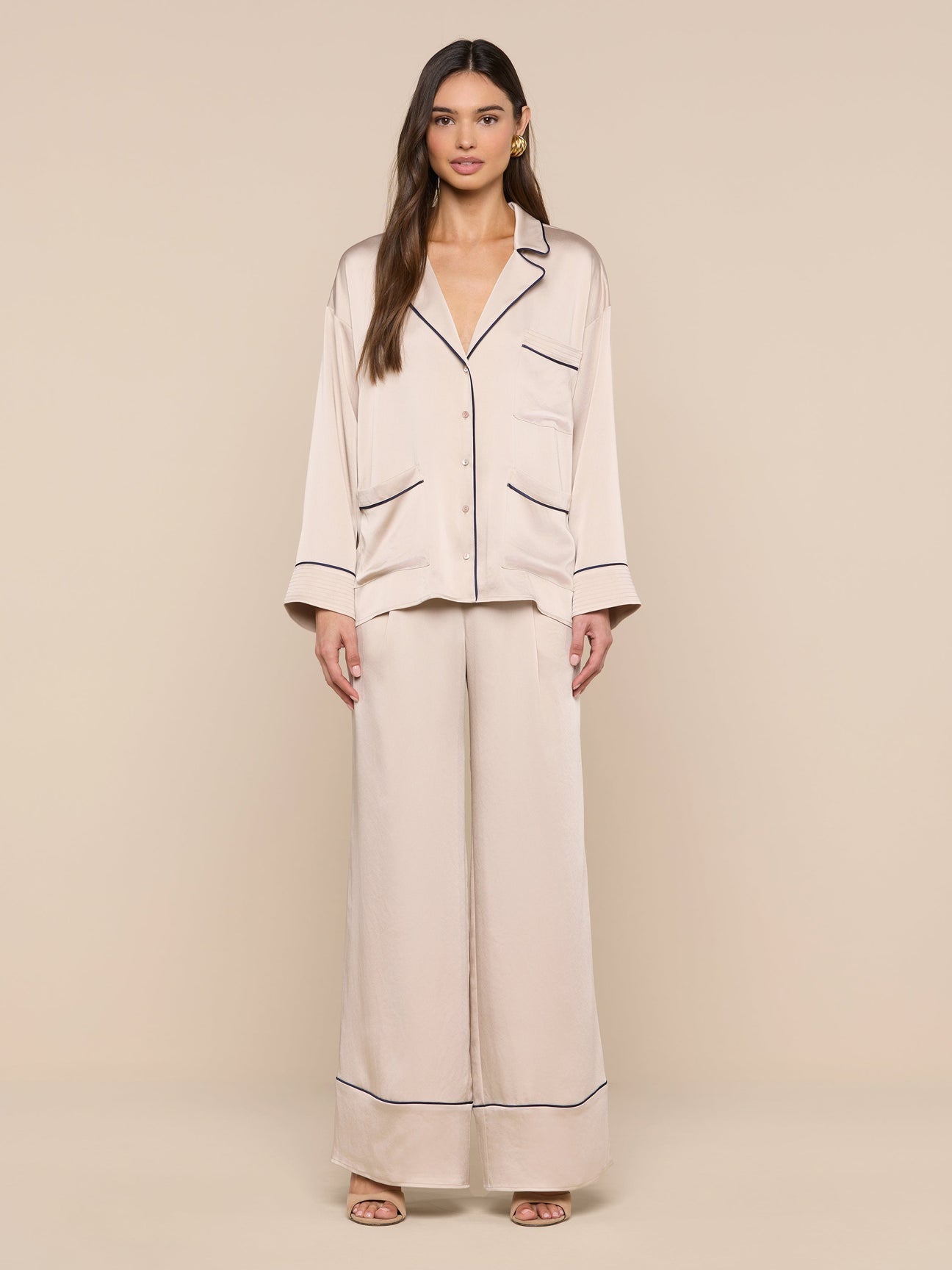 L’agence Mara Lapel Relaxed Blouse