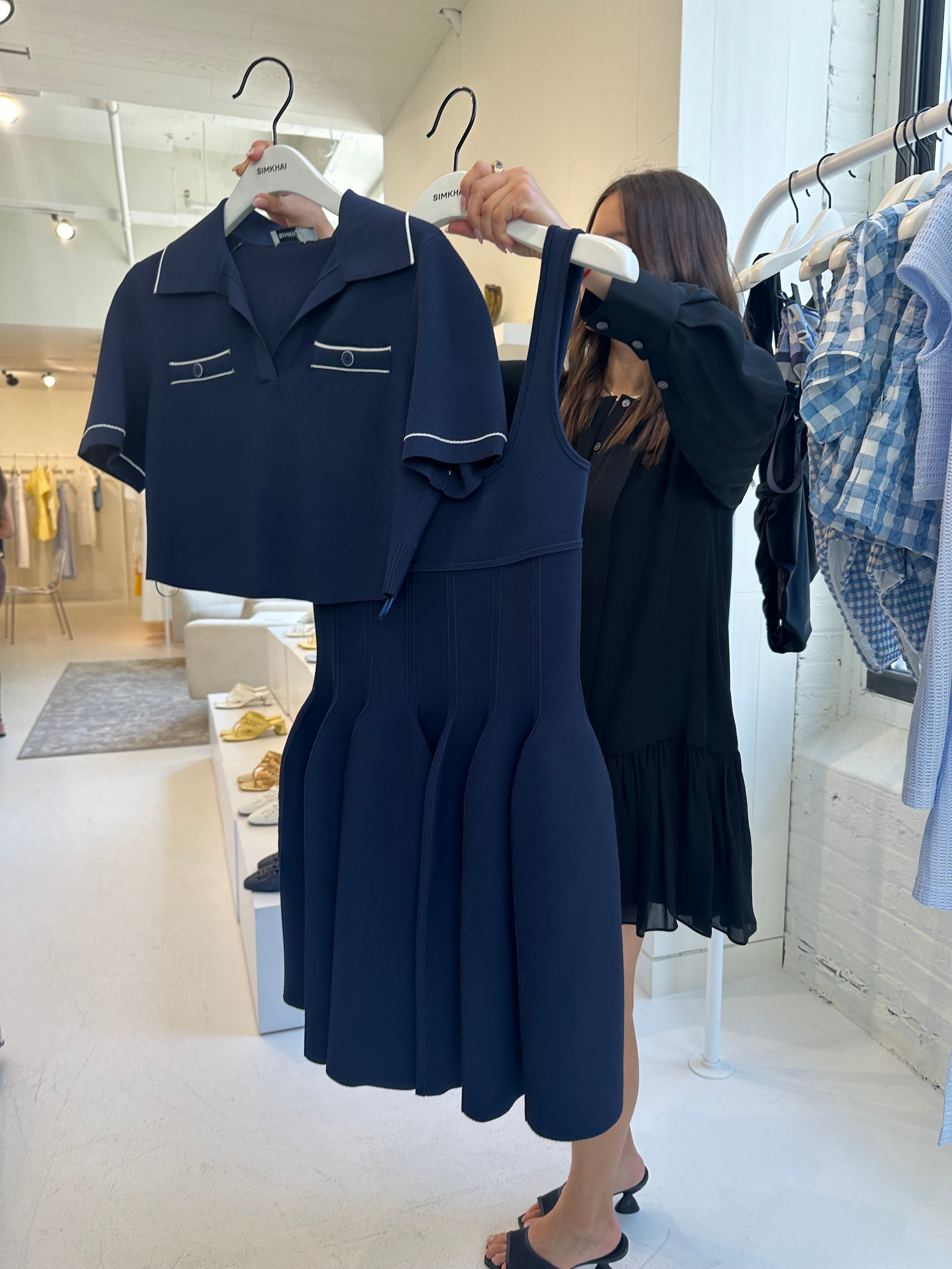Simkhai Margaret Knit Polo