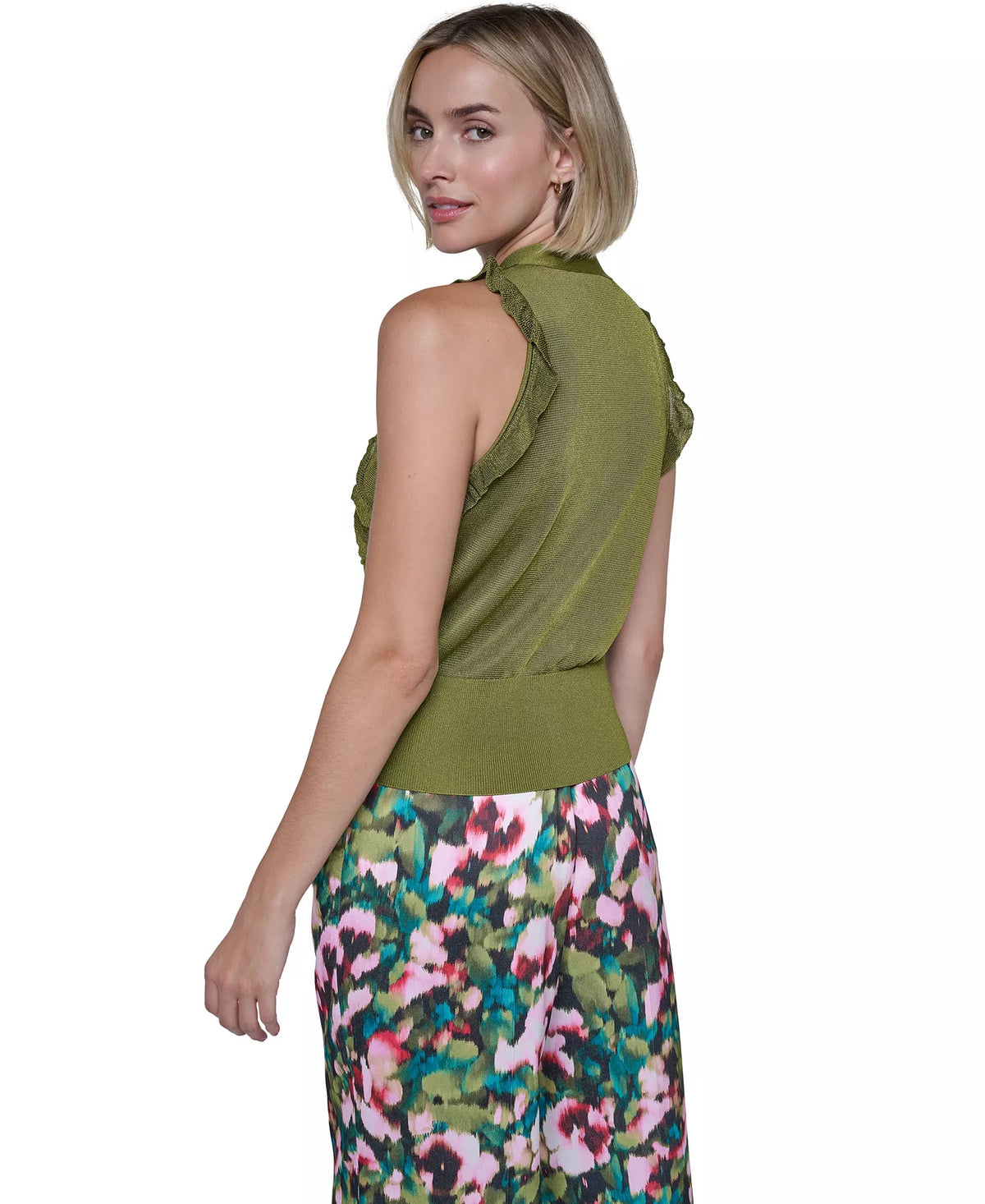 Sonia Rykiel Women's Halter Sleeveless Blouse -  Peridot