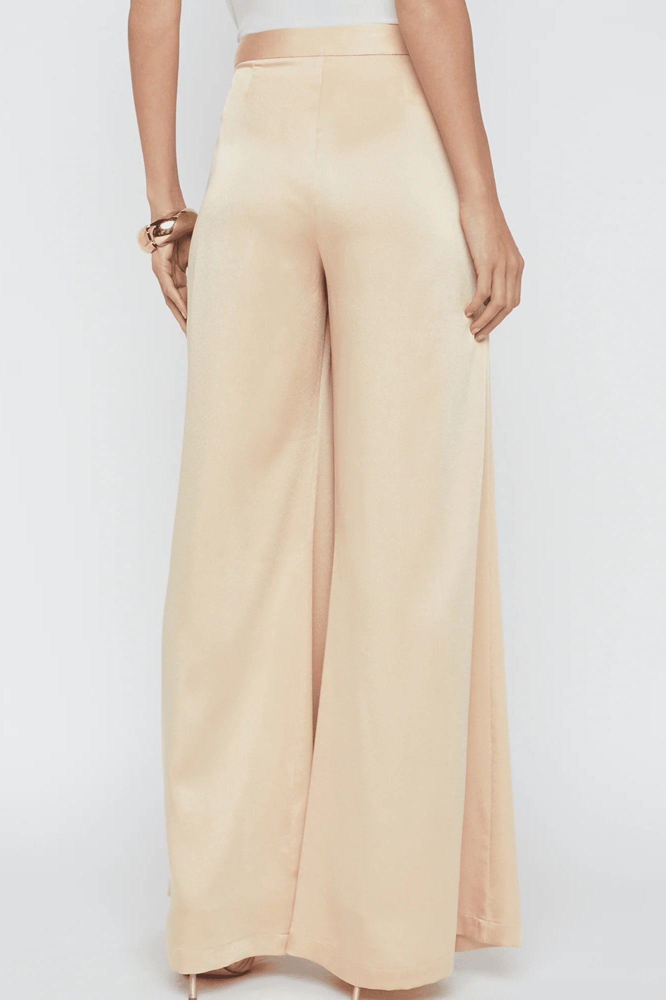 L'Agence Aubrie Mid-Rise Wide-Leg Pants