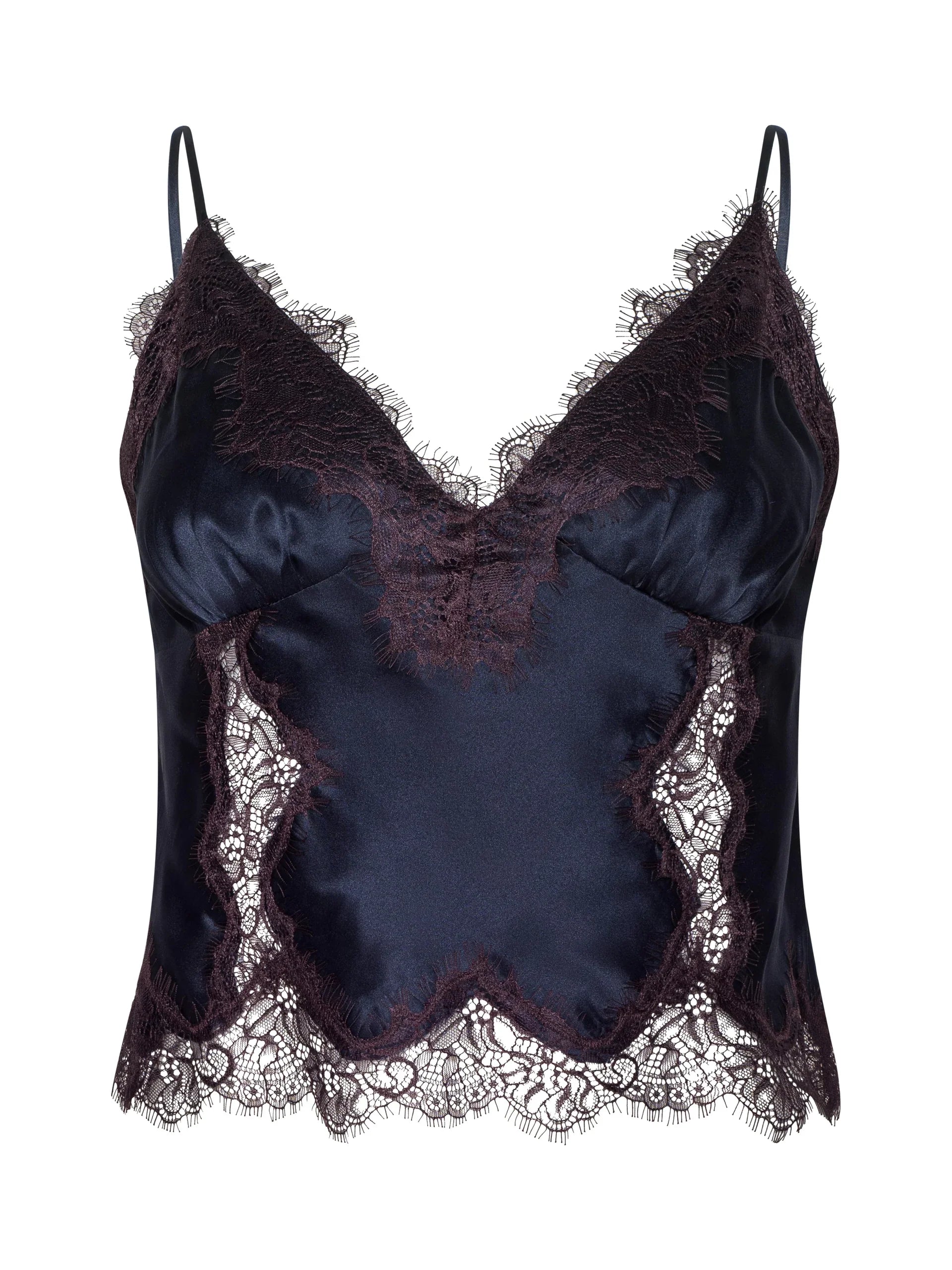 L'Agence Kimber Silk Lace Camisole
