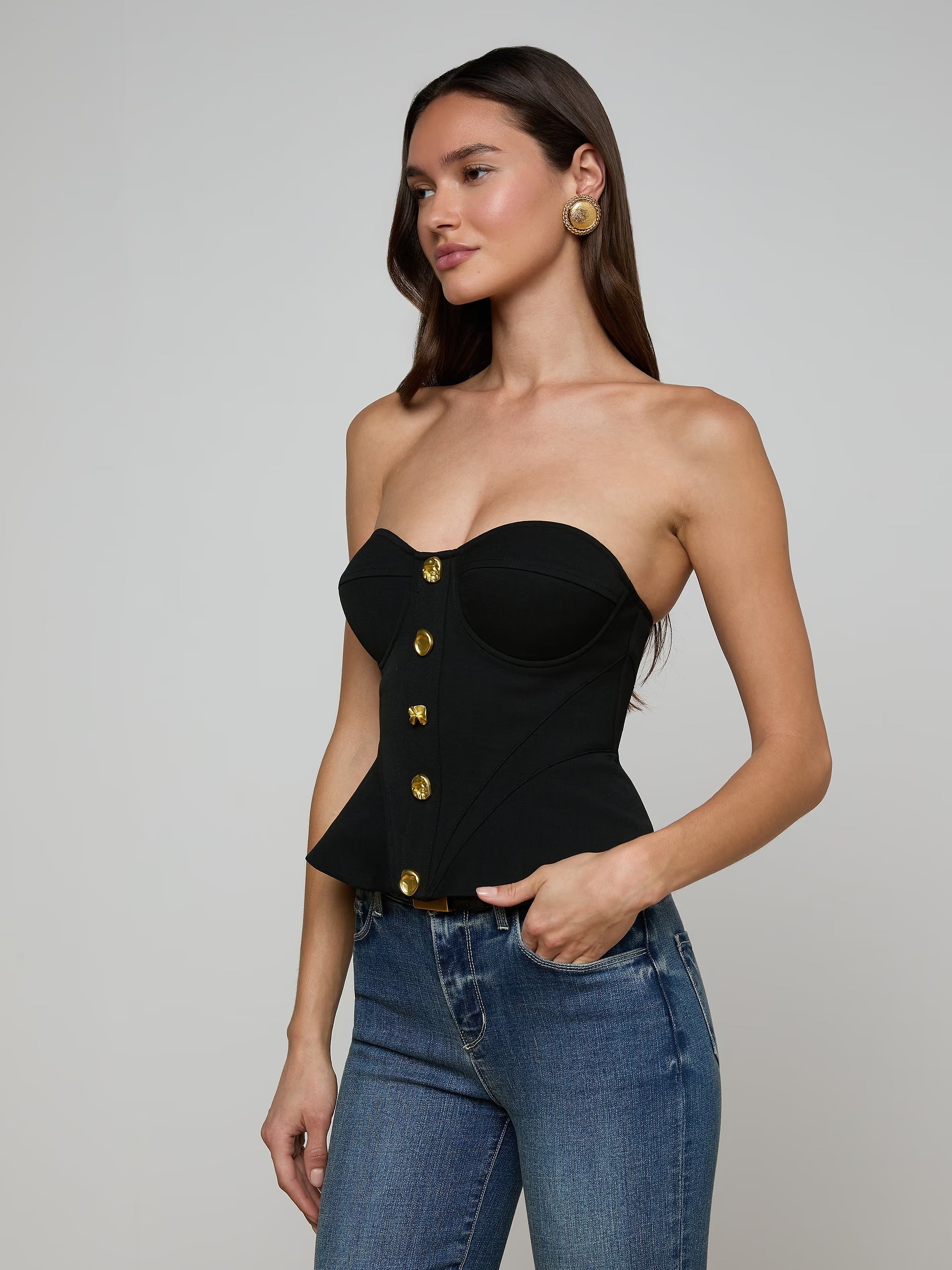 L'Agence Anna Bustier Corset Top