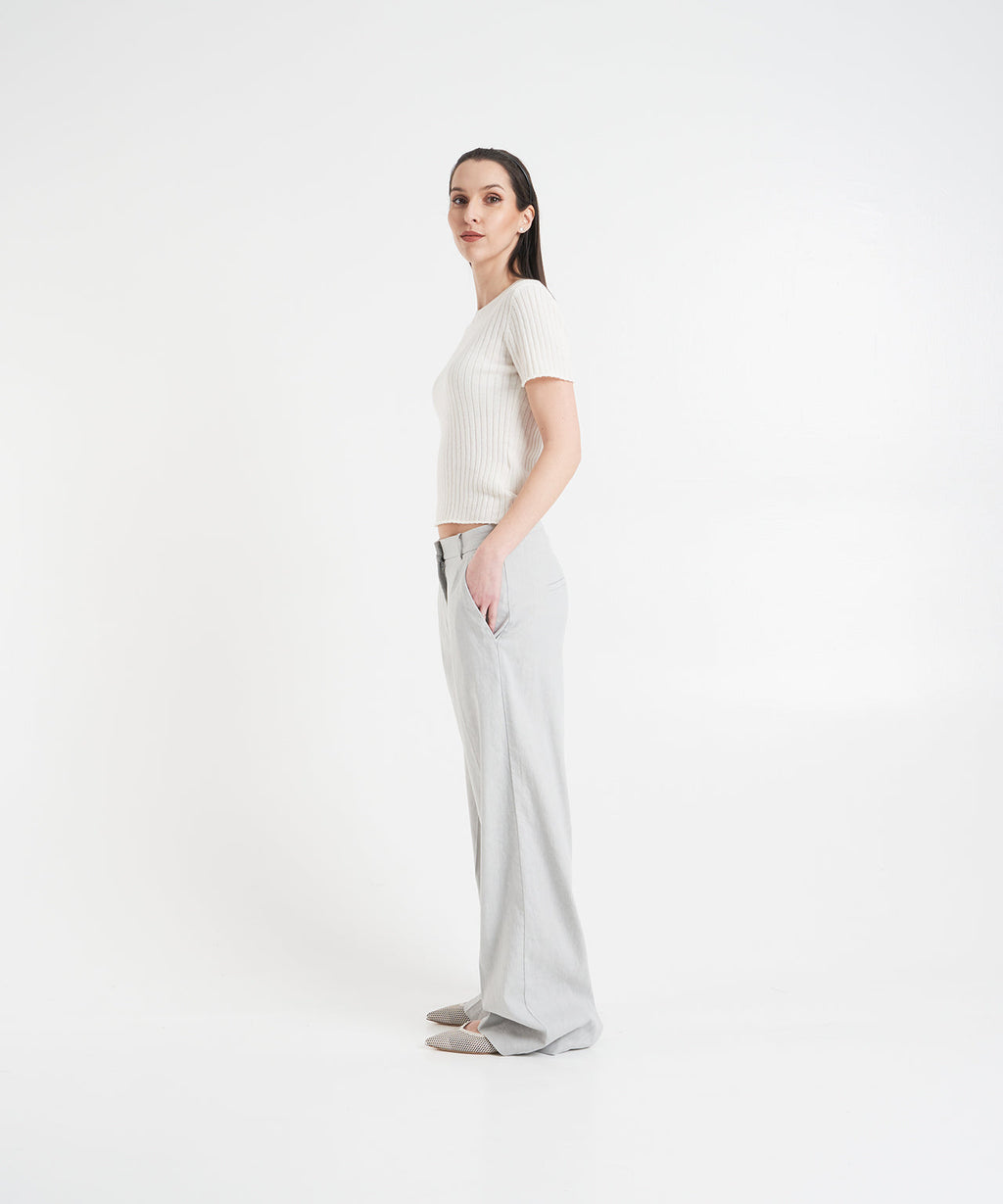 Mira Pant Gris Doux