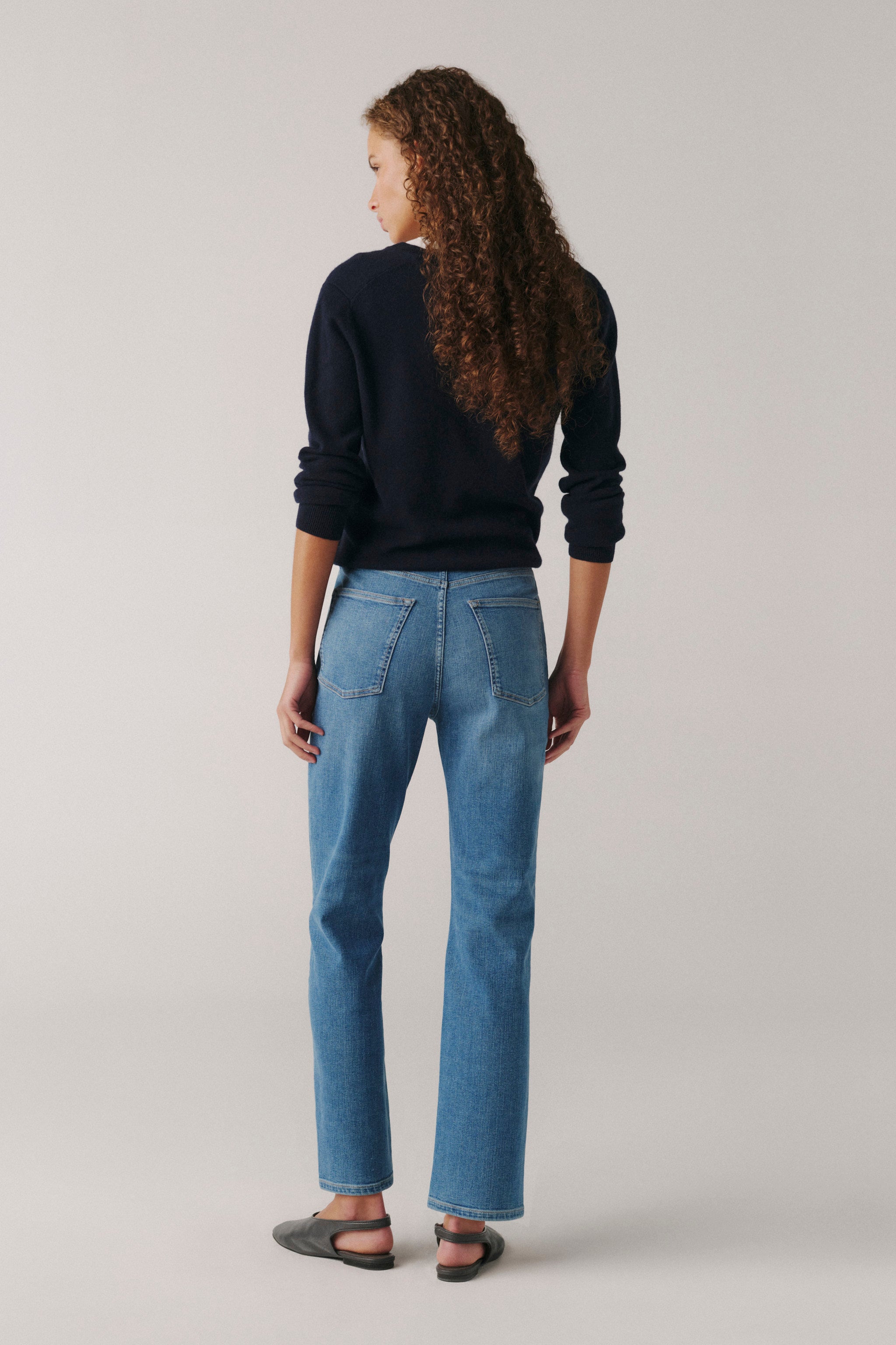 WARP+WEFT ASE STRETCH COUPE DROITE TAILLE HAUTE