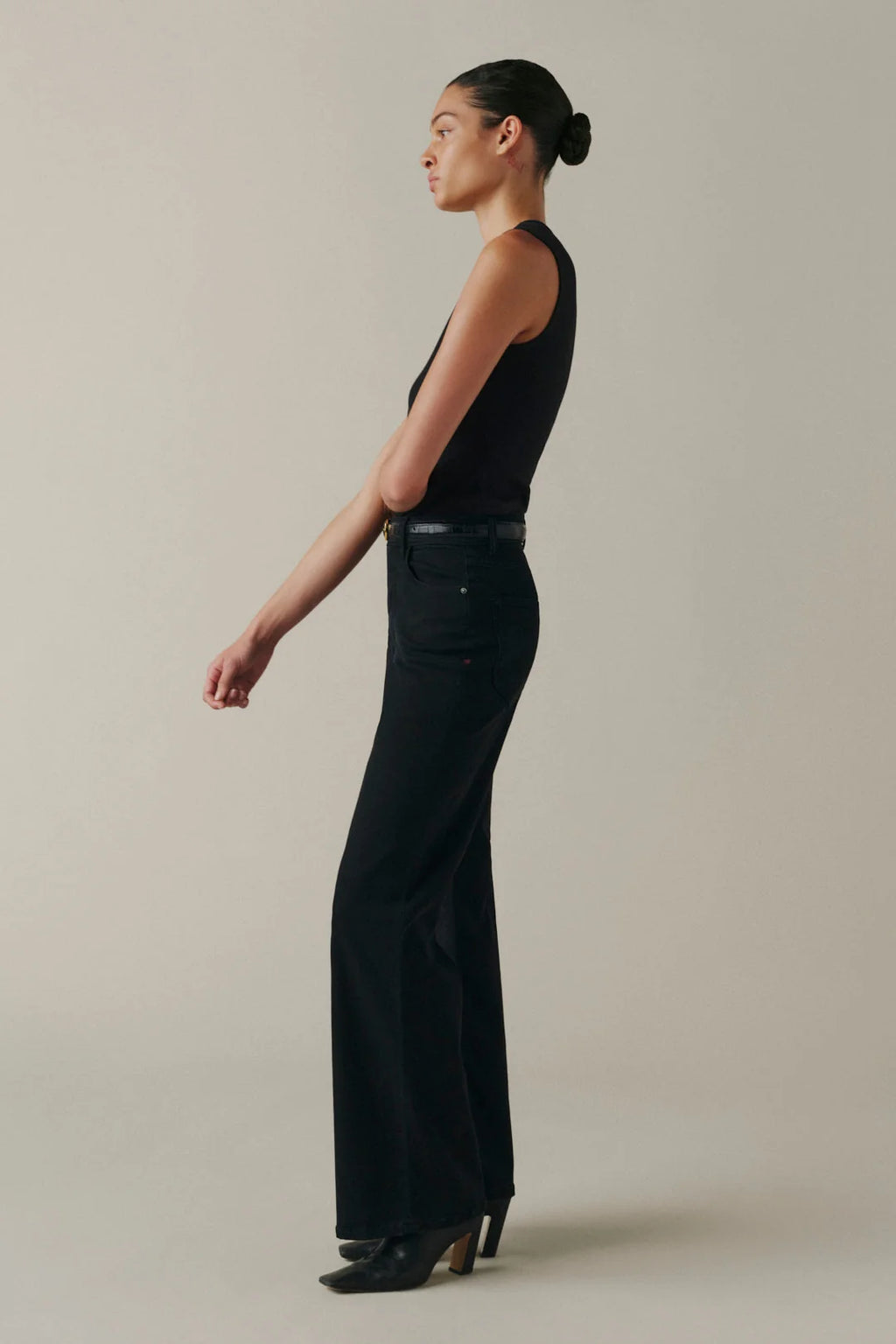 Warp+Weft The Californian - Slim Wide Leg Jeans